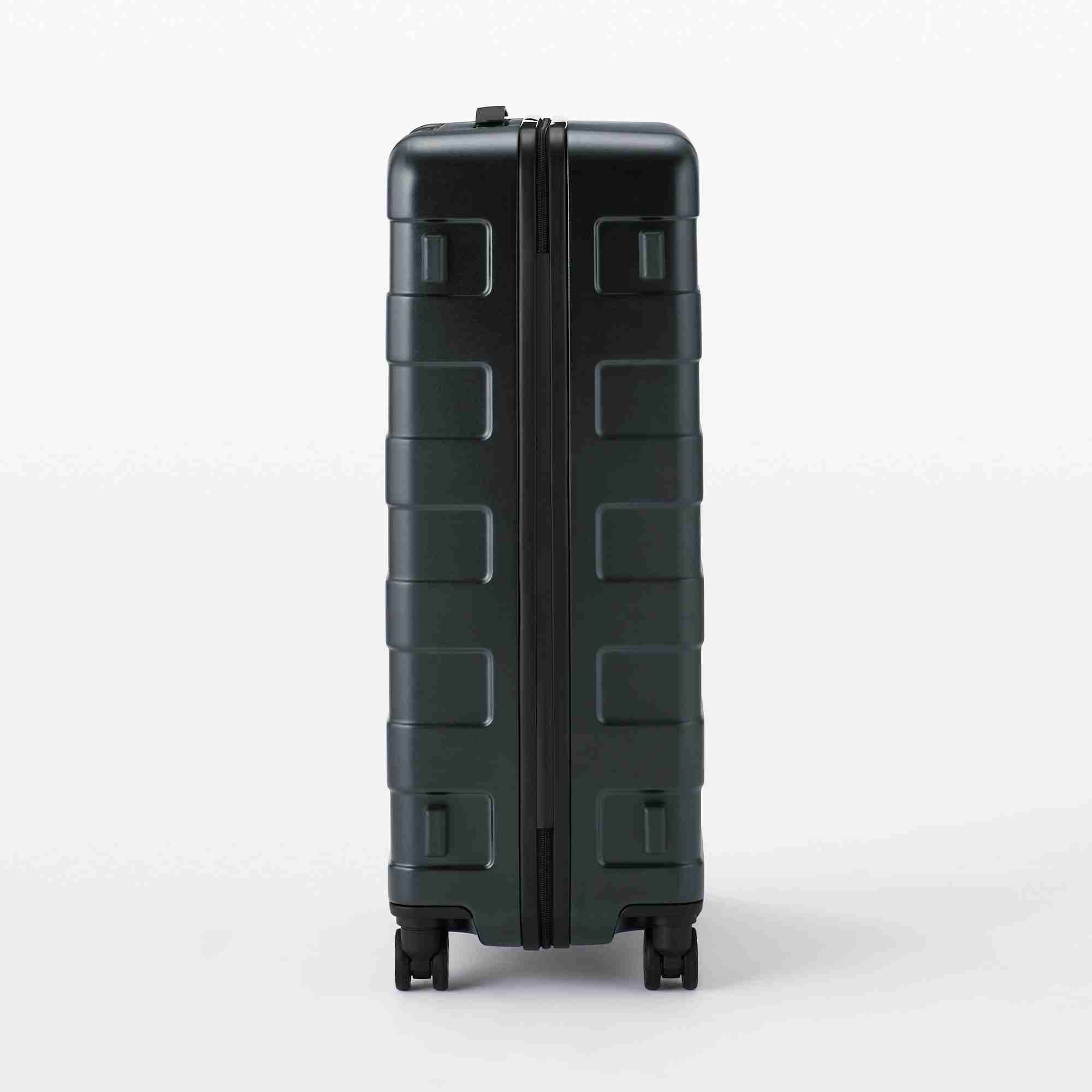 Free adjustable handle Hard carry-on suitcase (75L) Black