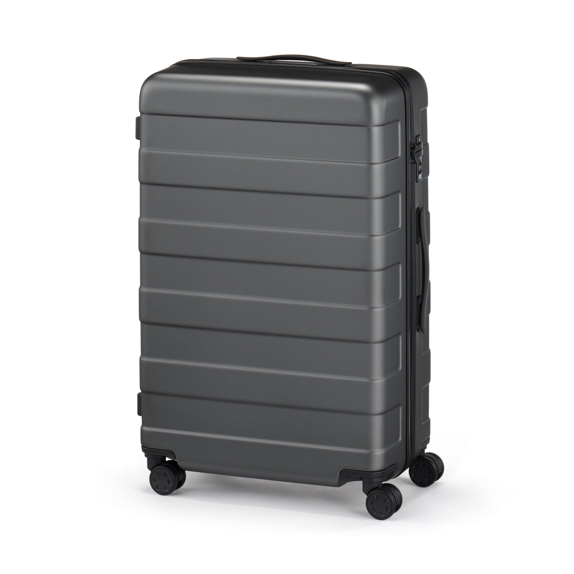 Free adjustable handle Hard carry-on suitcase (75L) Dark Grey