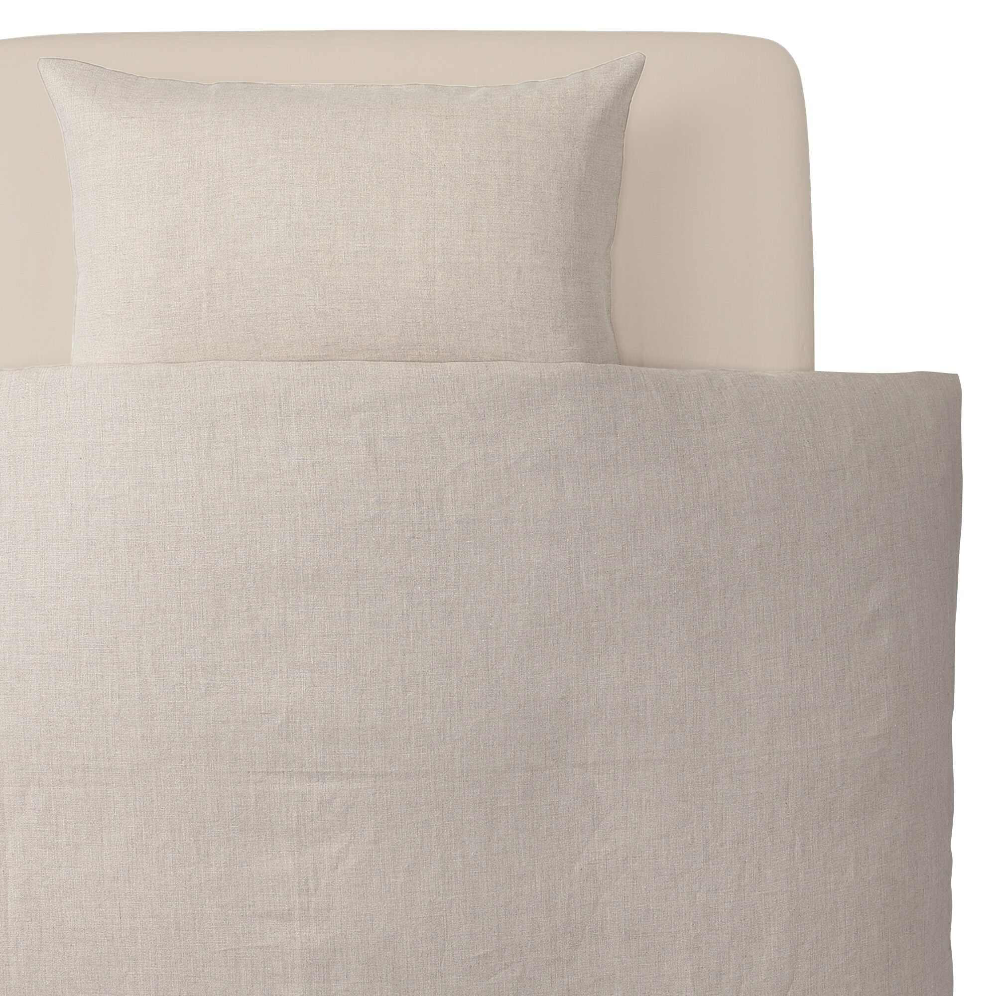 LINEN PLAIN WEAVE FITTED SHEET Q