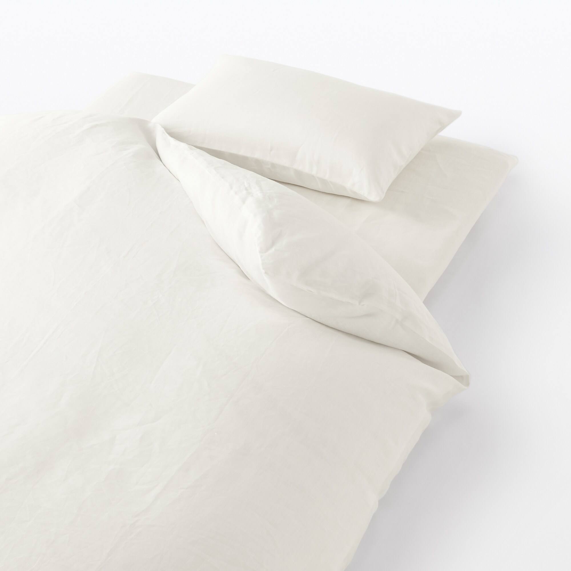 MUJI | LINEN PLAIN WEAVE FLAT SHEET  Q