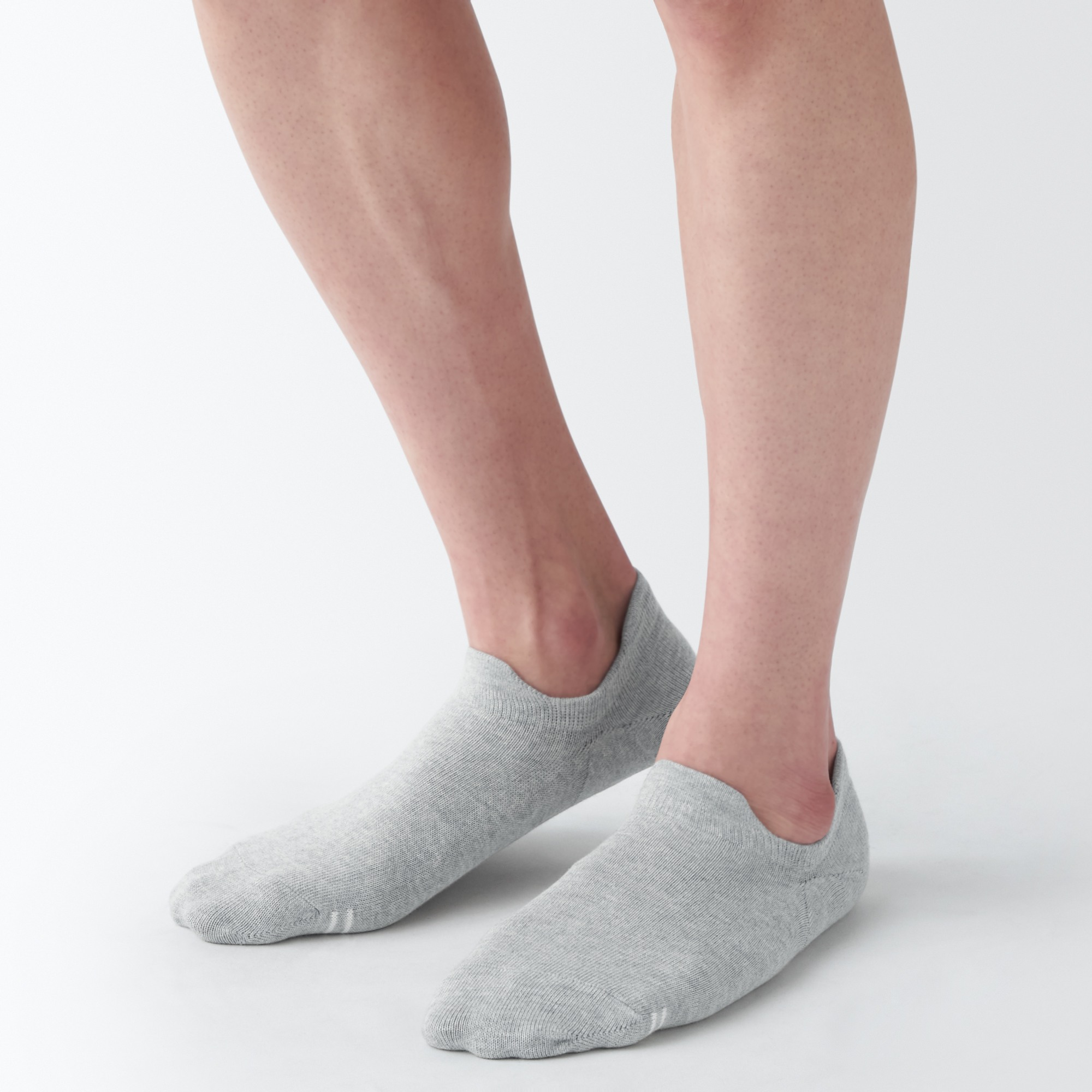 MUJI | Right Angle low-rise sneaker socks with grip tab