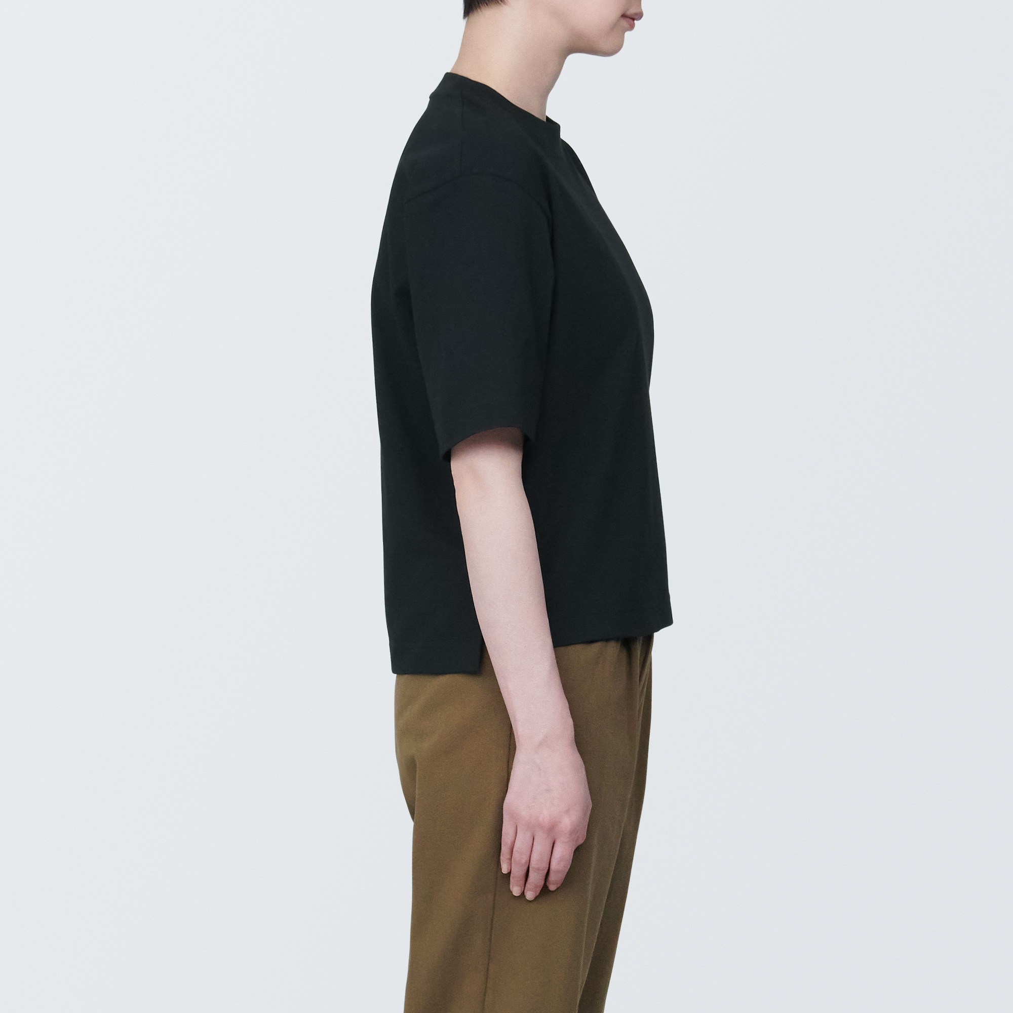 MUJI | Cool touch Crew neck Wide Short Sleeve T-shirt
