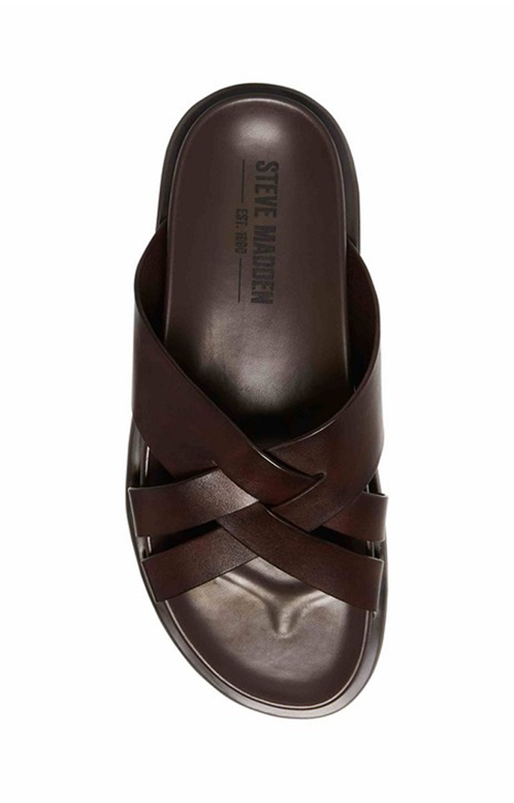Sarrian Brown Sandals & Flip Flops