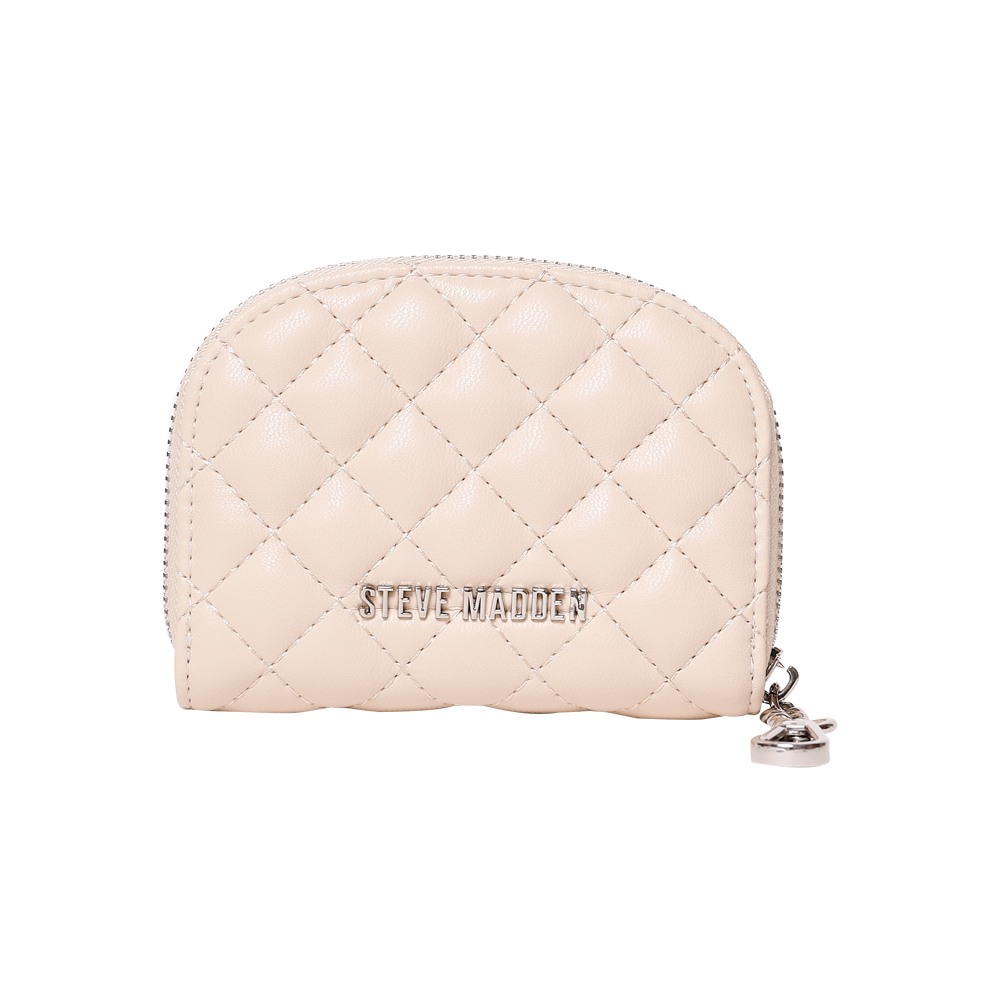 Bcleff Bone-Silver Clutches & Wallets