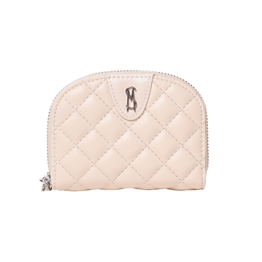 Bcleff Bone-Silver Clutches & Wallets