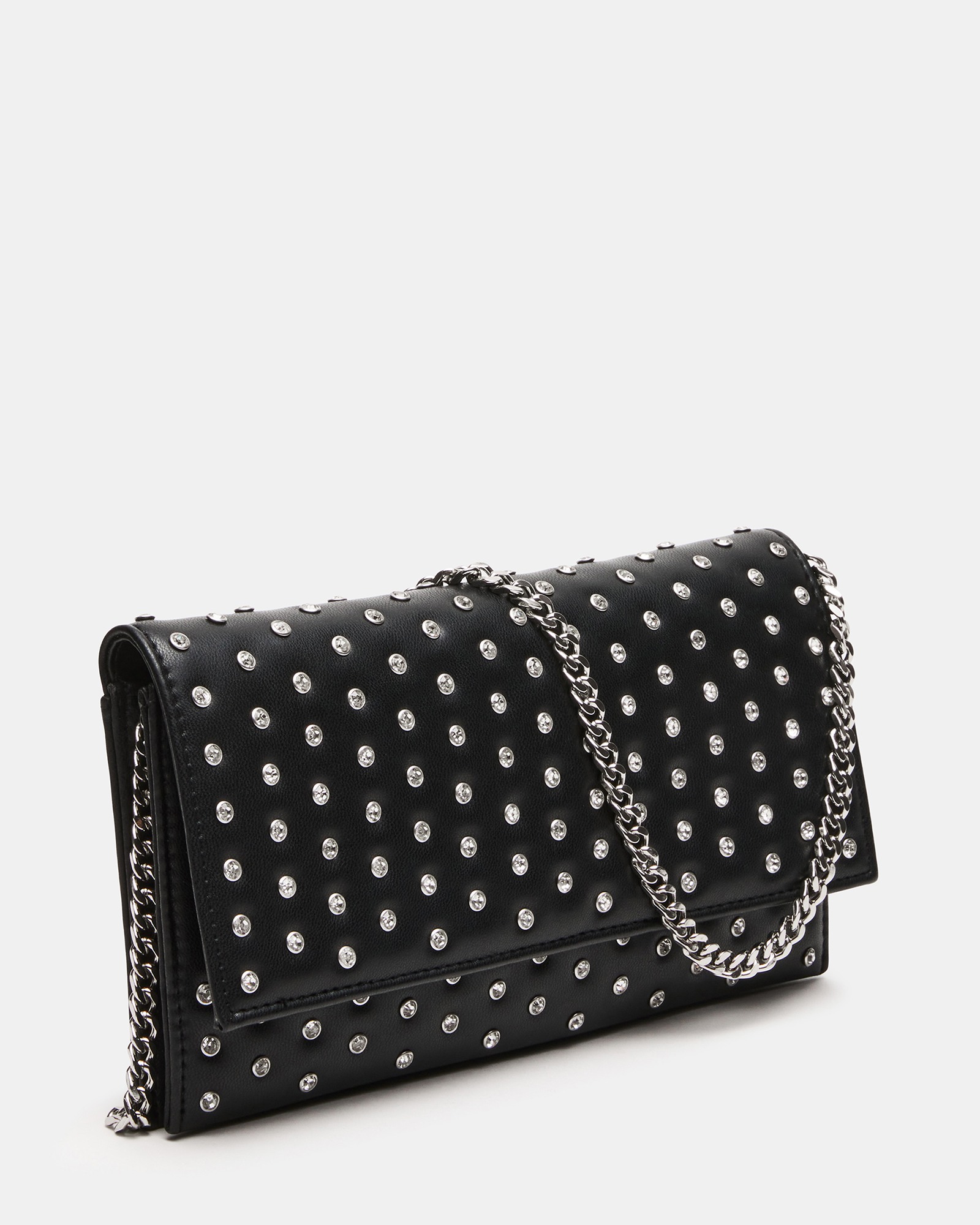 Bdiamond Black-Silver Satchel
