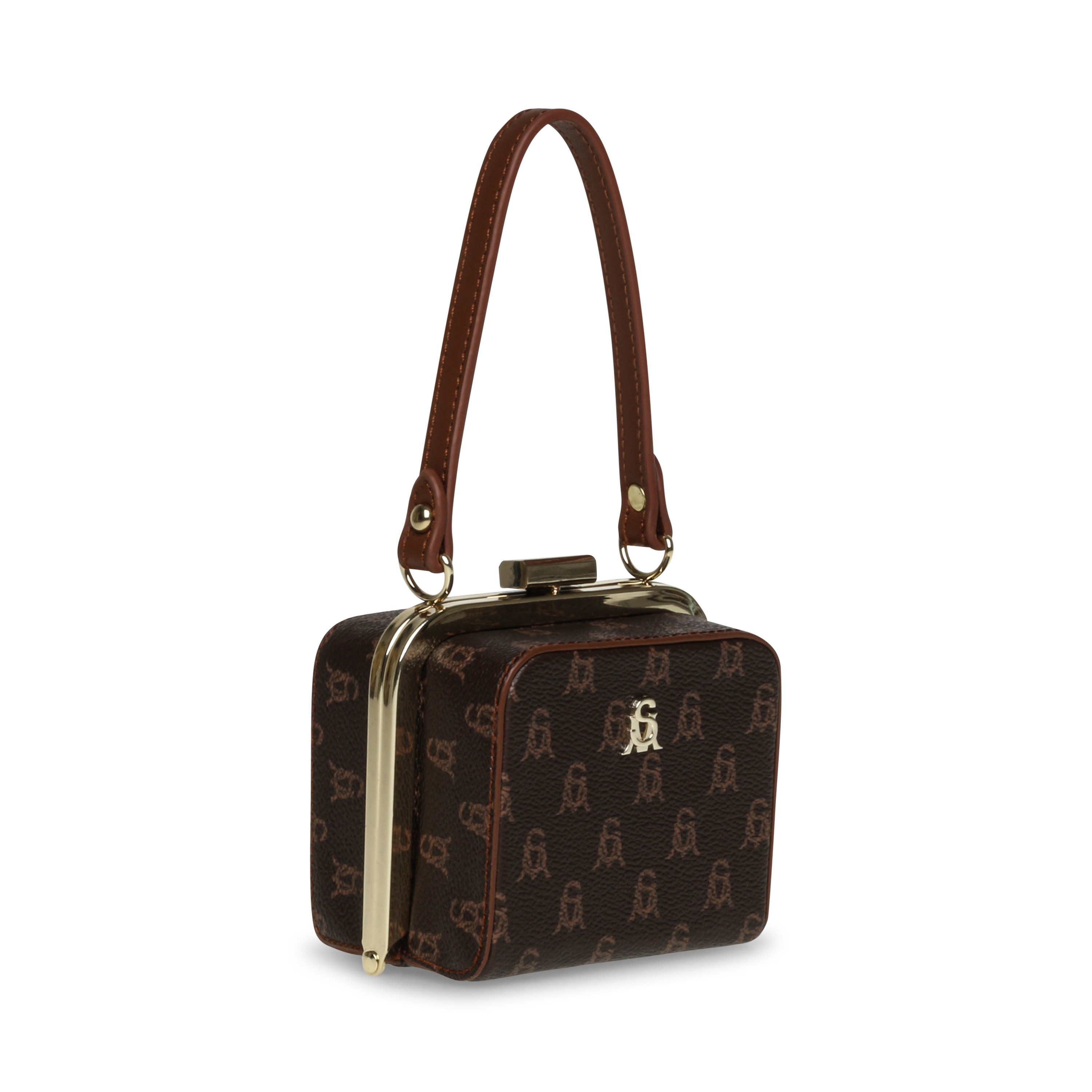 BPAULY BROWN-GOLD SATCHEL