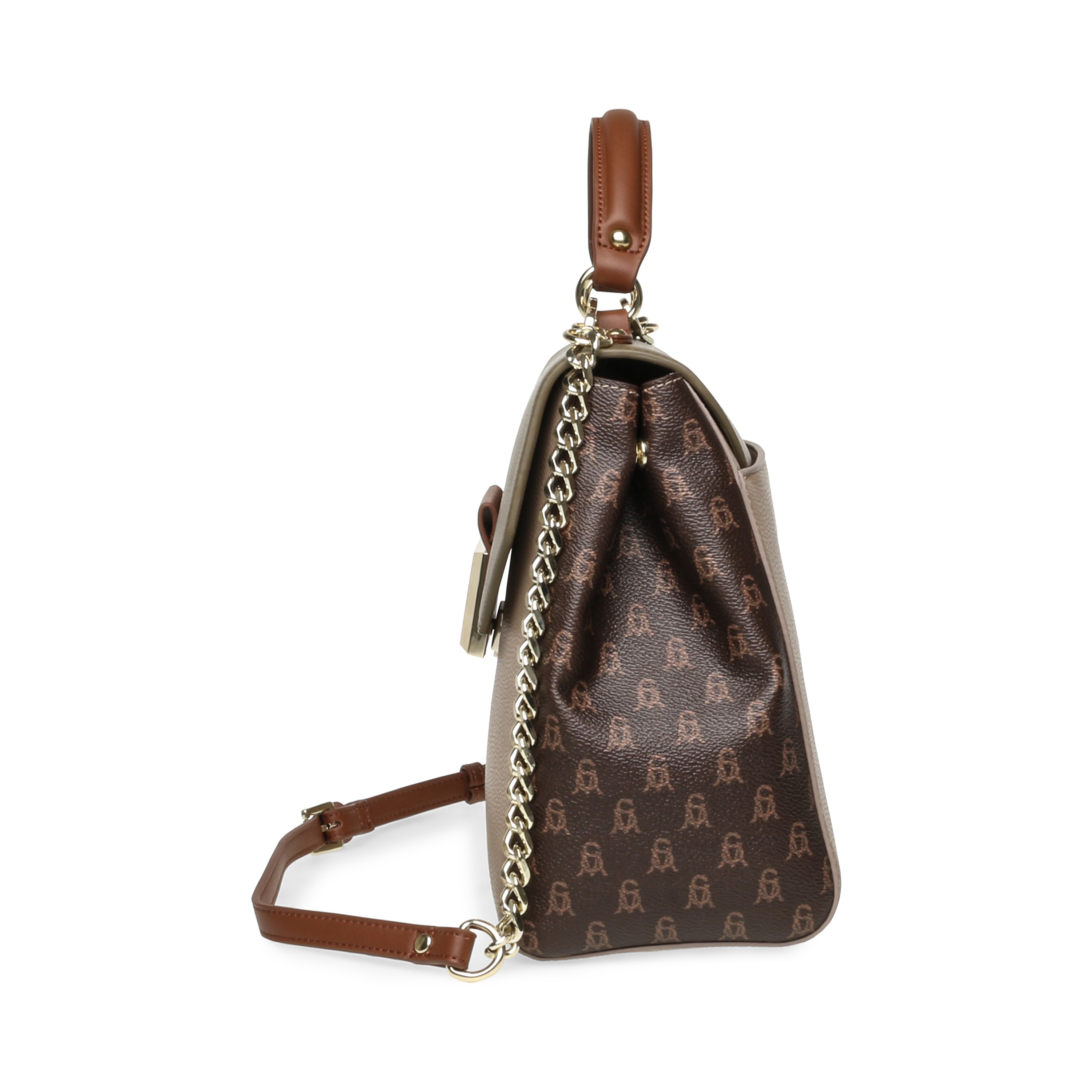 Bsherif Taupe Multi Satchel