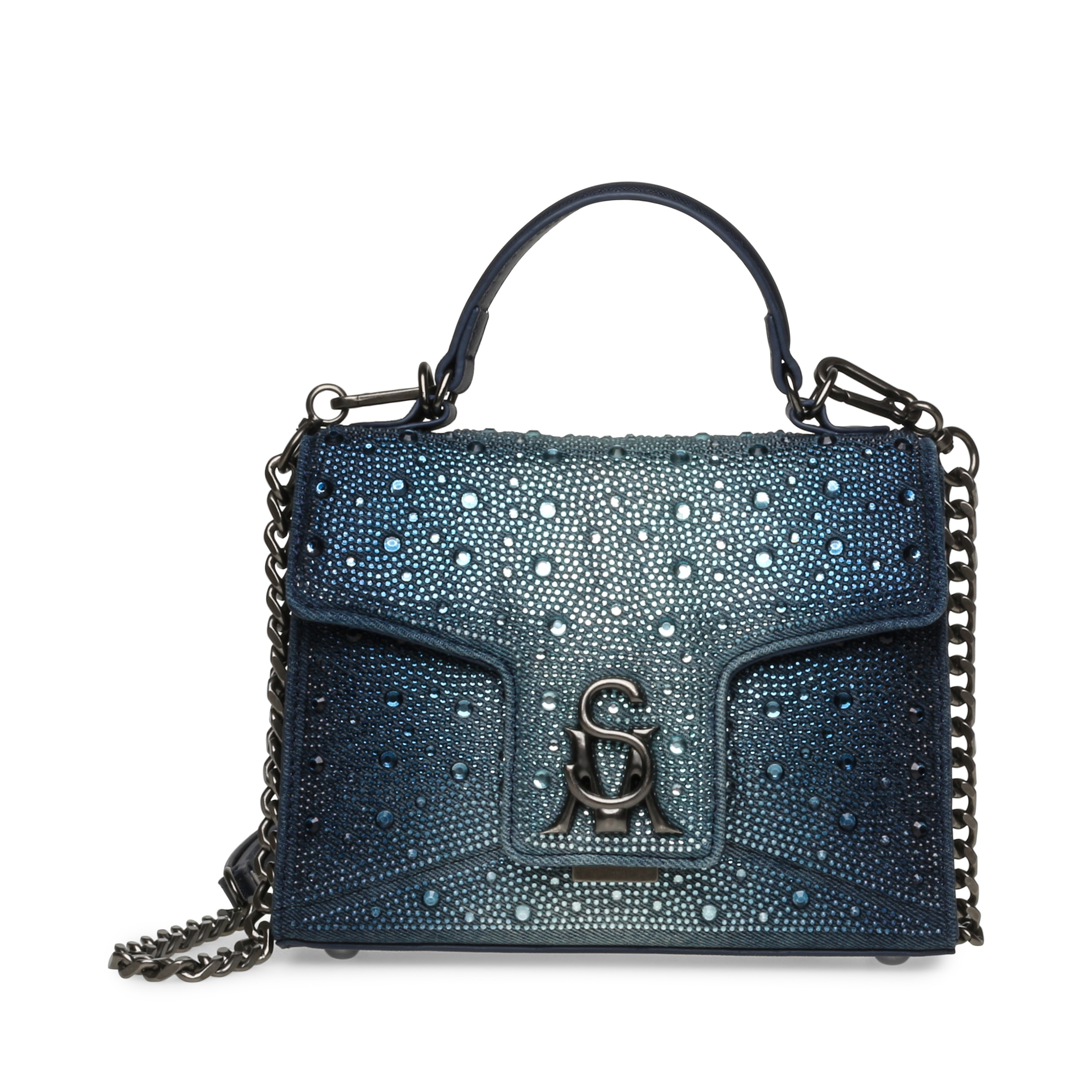 BJANAE-D BLUE-DENIM SATCHEL