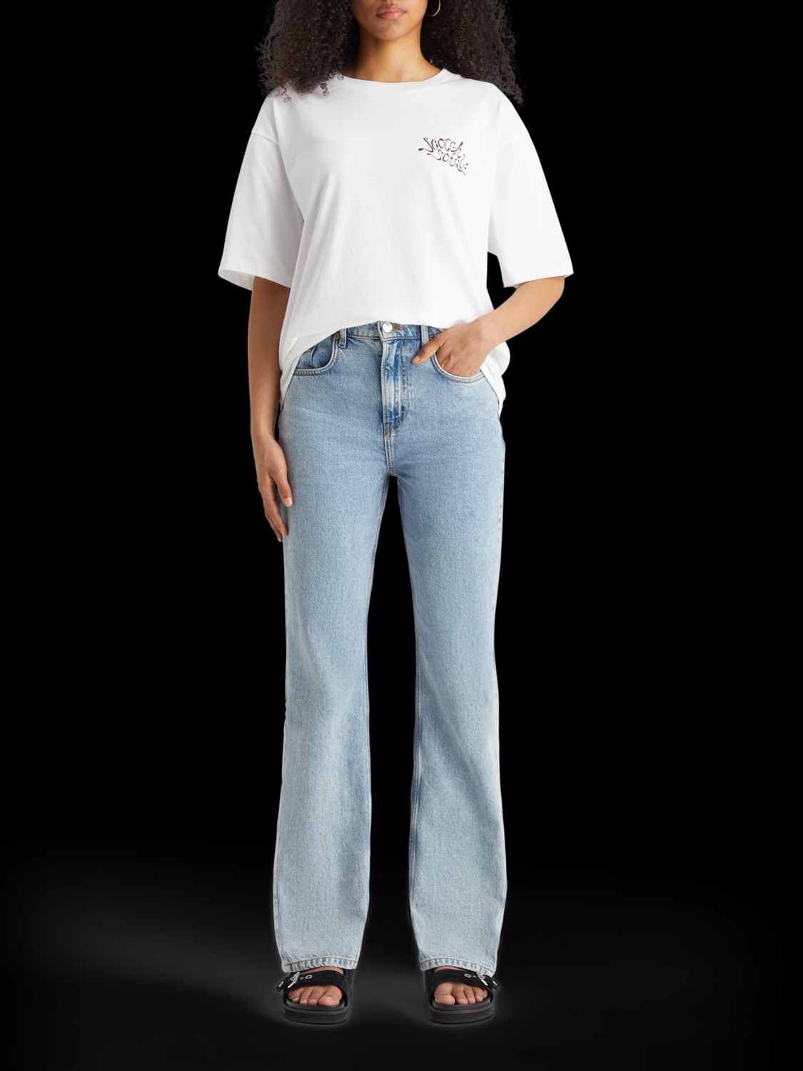 OVERSIZED FIT T-SHIRT WITH FRONT AND BAC