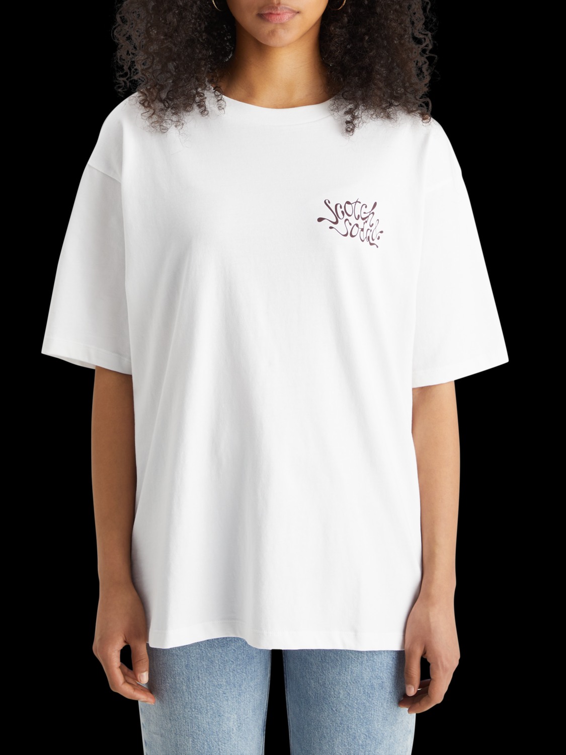 OVERSIZED FIT T-SHIRT WITH FRONT AND BAC