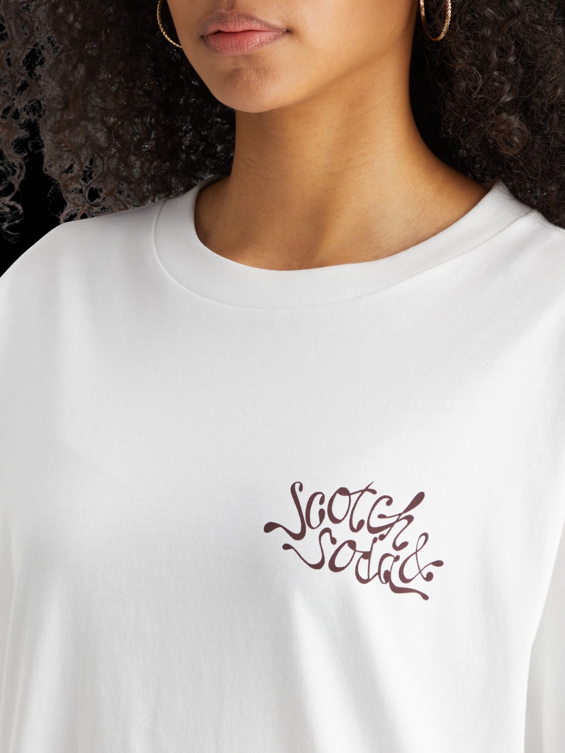 OVERSIZED FIT T-SHIRT WITH FRONT AND BAC