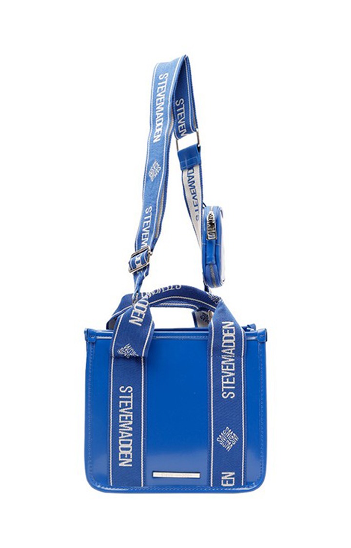 Bwebber Patent Blue Handbags