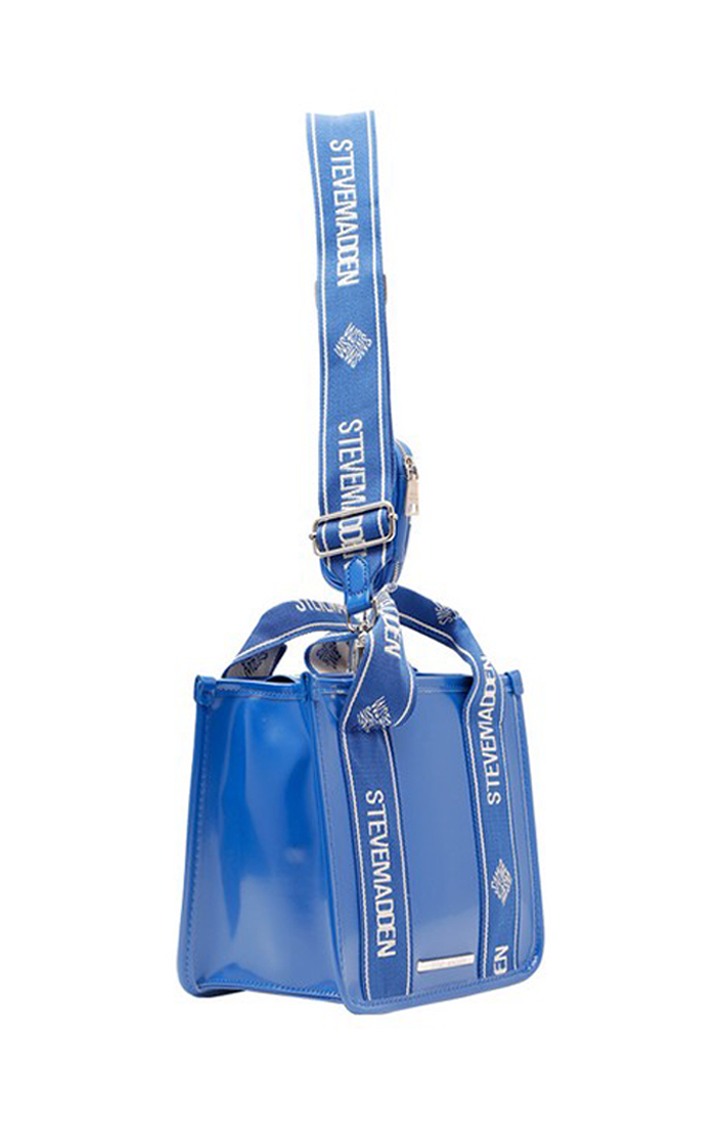 Bwebber Patent Blue Handbags