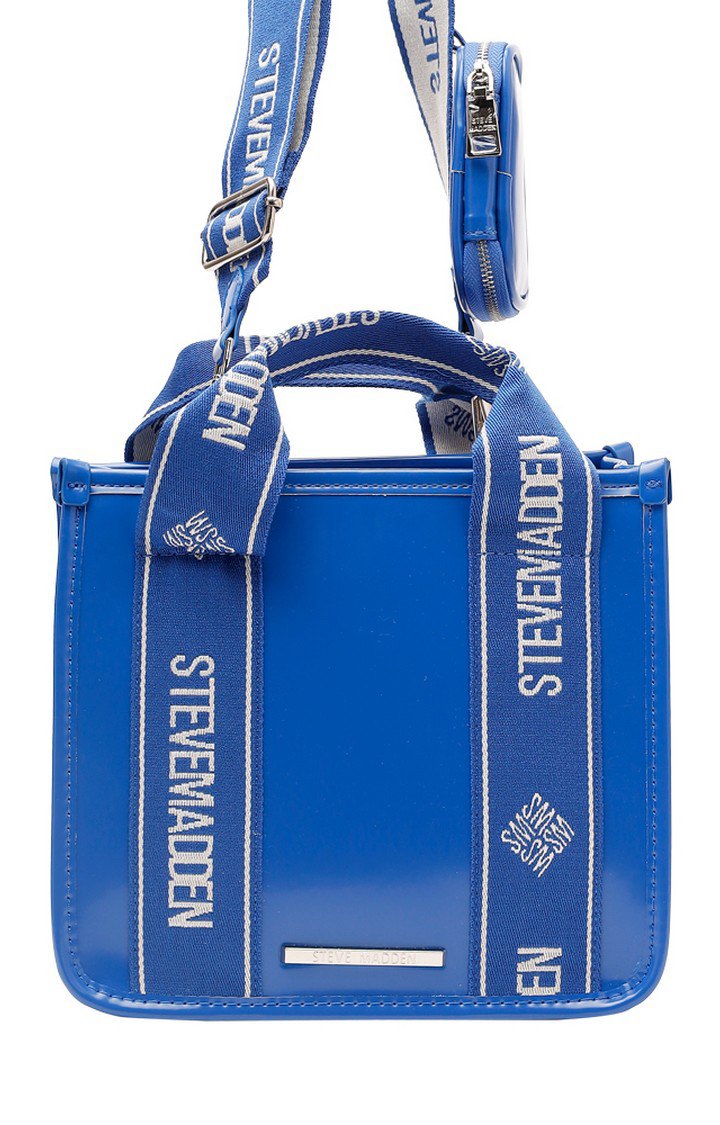 Bwebber Patent Blue Handbags
