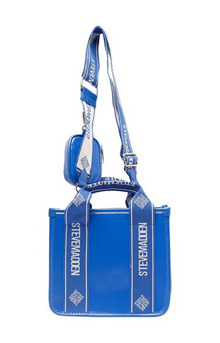 Bwebber Patent Blue Handbags