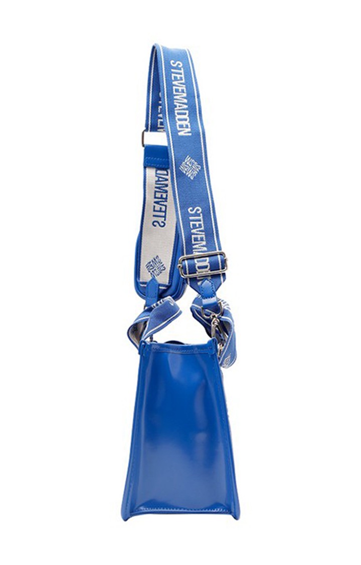Bwebber Patent Blue Handbags
