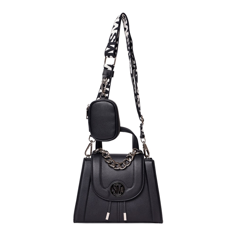 BREMMY 2 BLACK SATCHEL