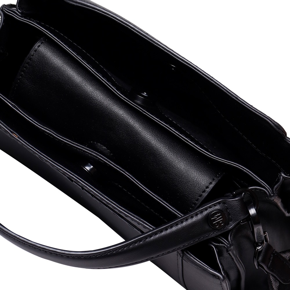 BNIXON BLACK SATCHEL