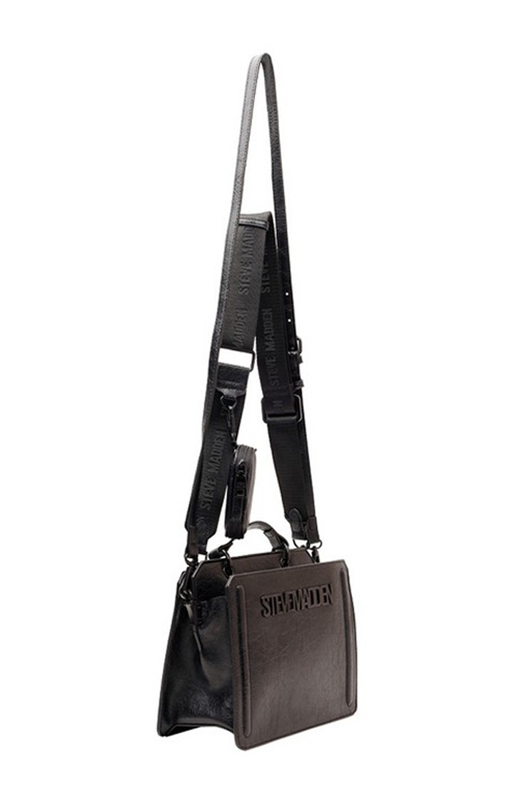 Bevelyn-Patent Black Handbags