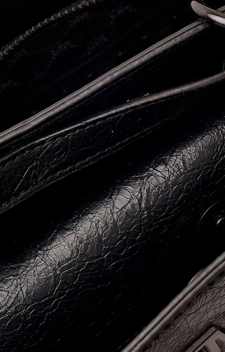 Bevelyn-Patent Black Handbags