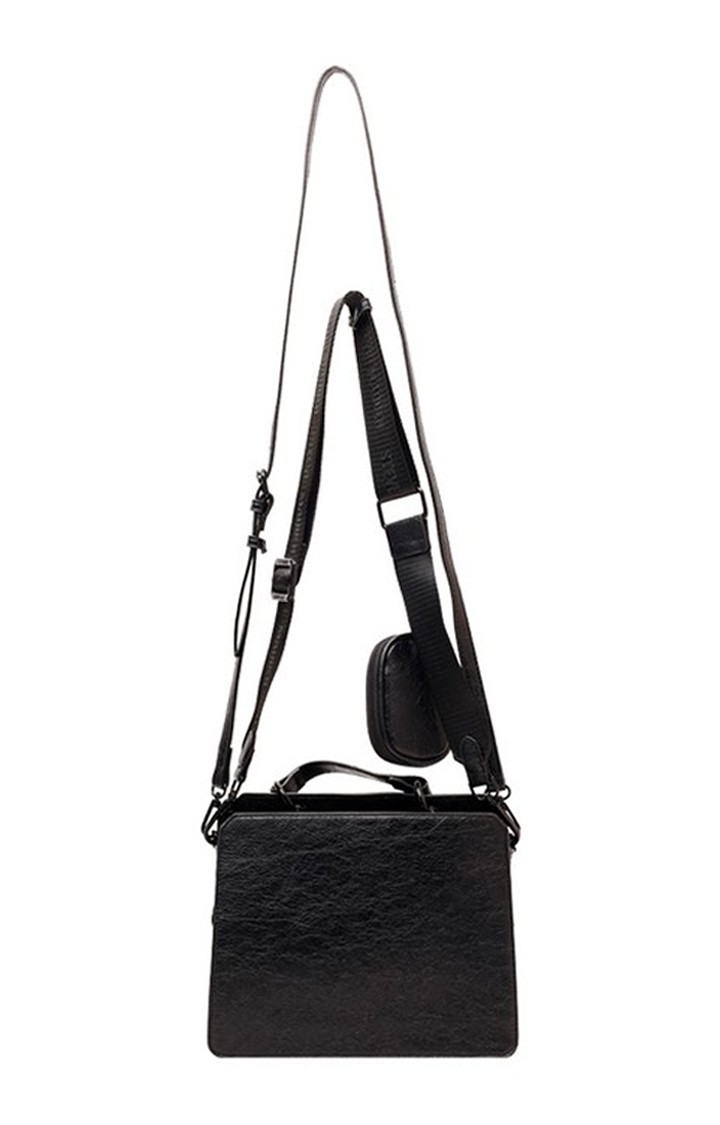Bevelyn-Patent Black Handbags