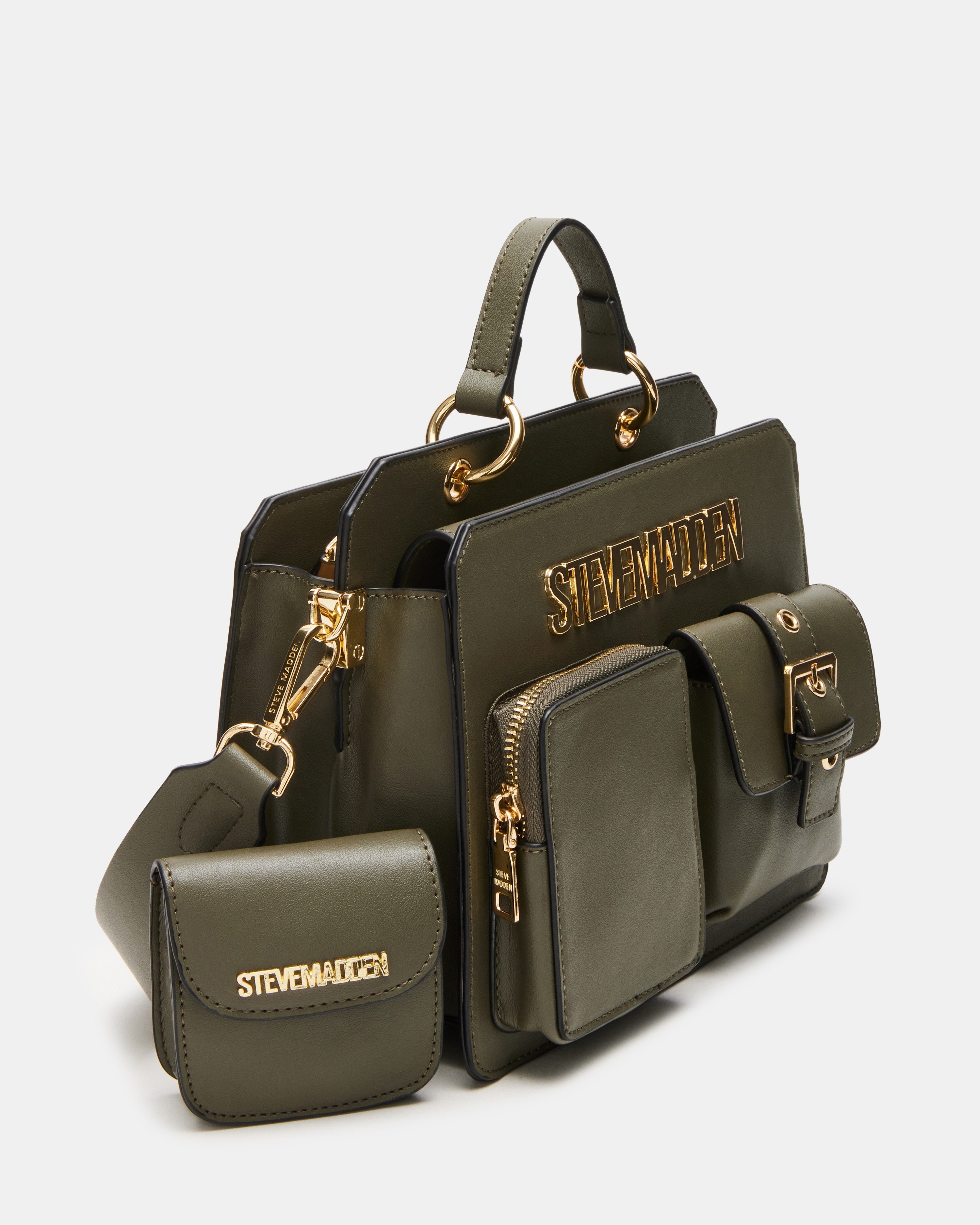 Bevelyn-U Olive Crossbody