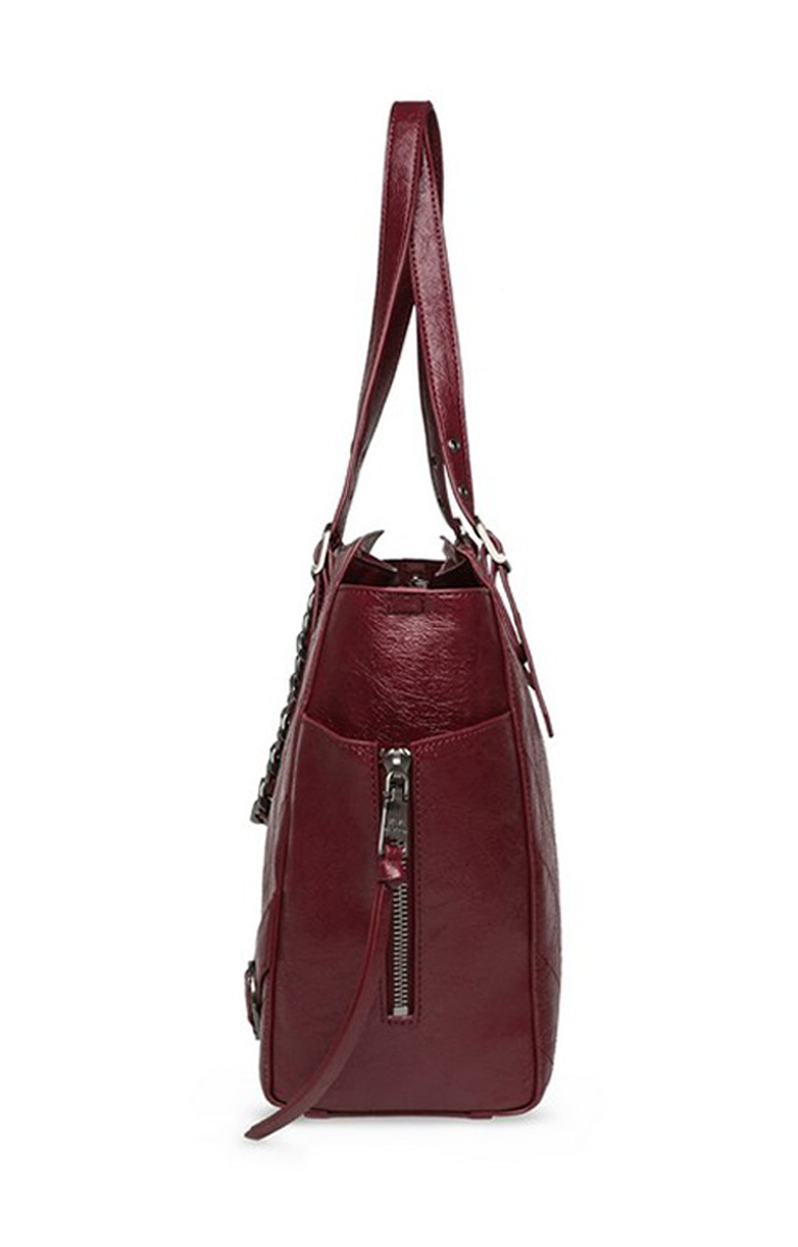 Bkesh Burgundy Handbags
