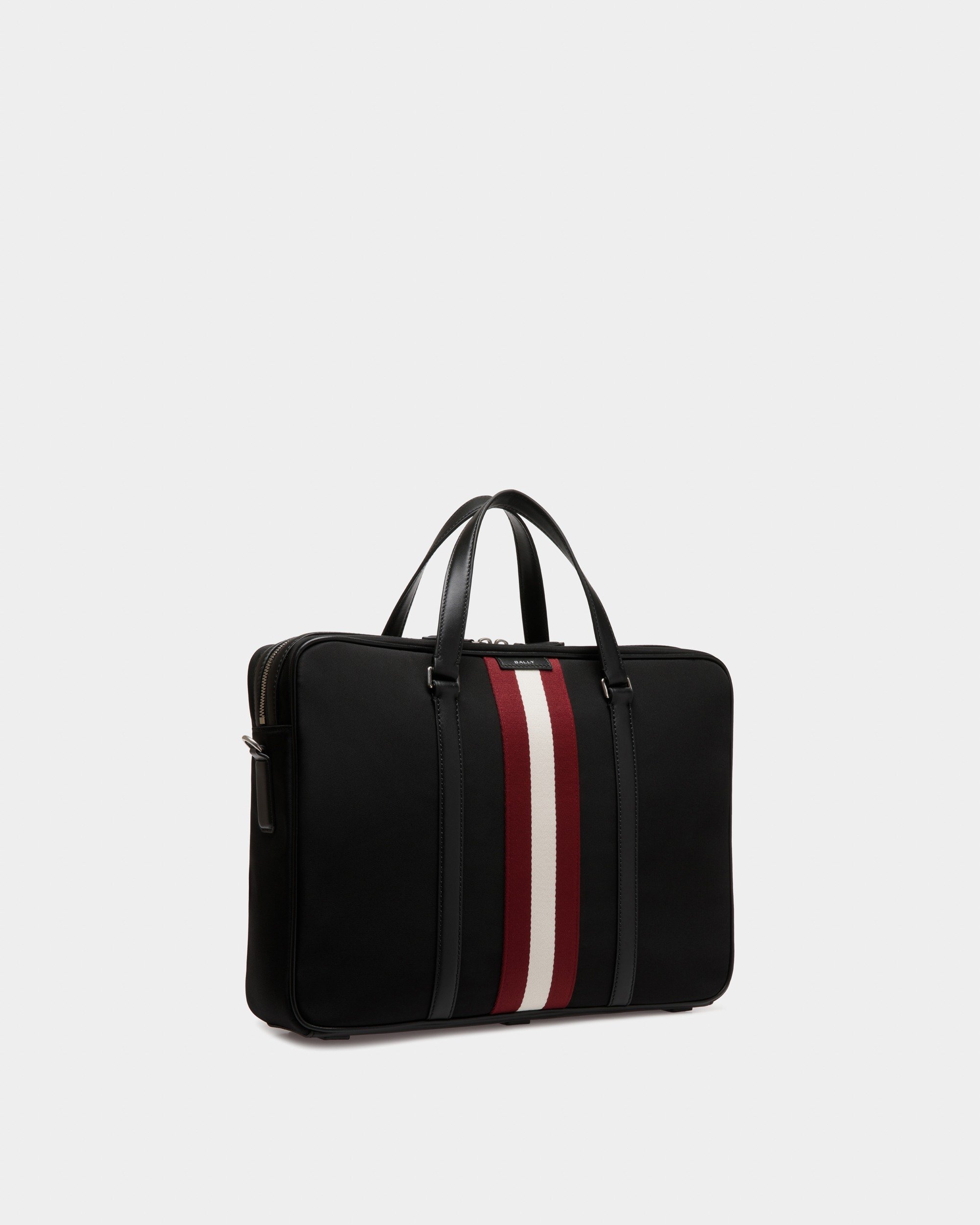 Code Briefcase In Black Nylon