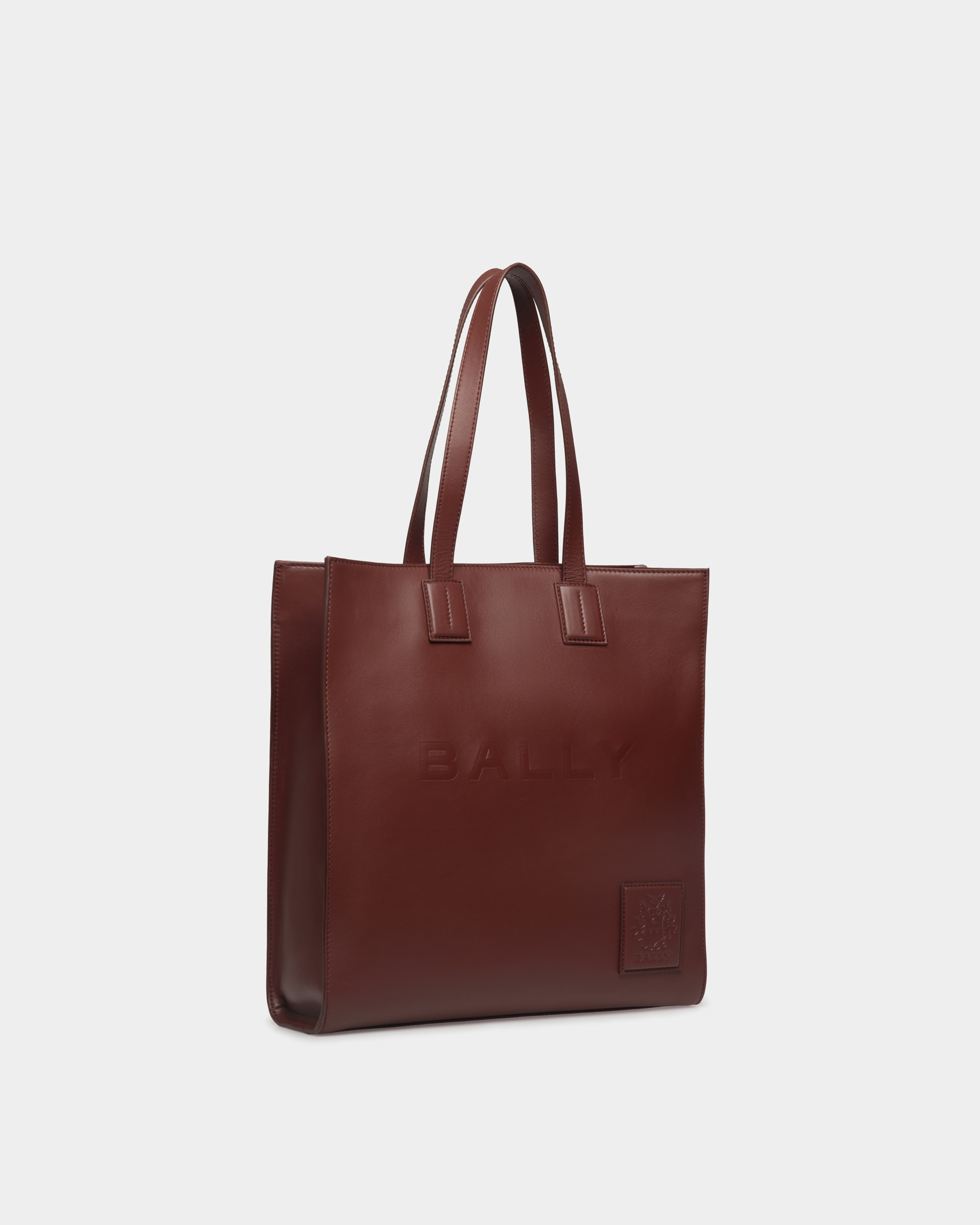 Akelei Tote Bag In Brown Leather