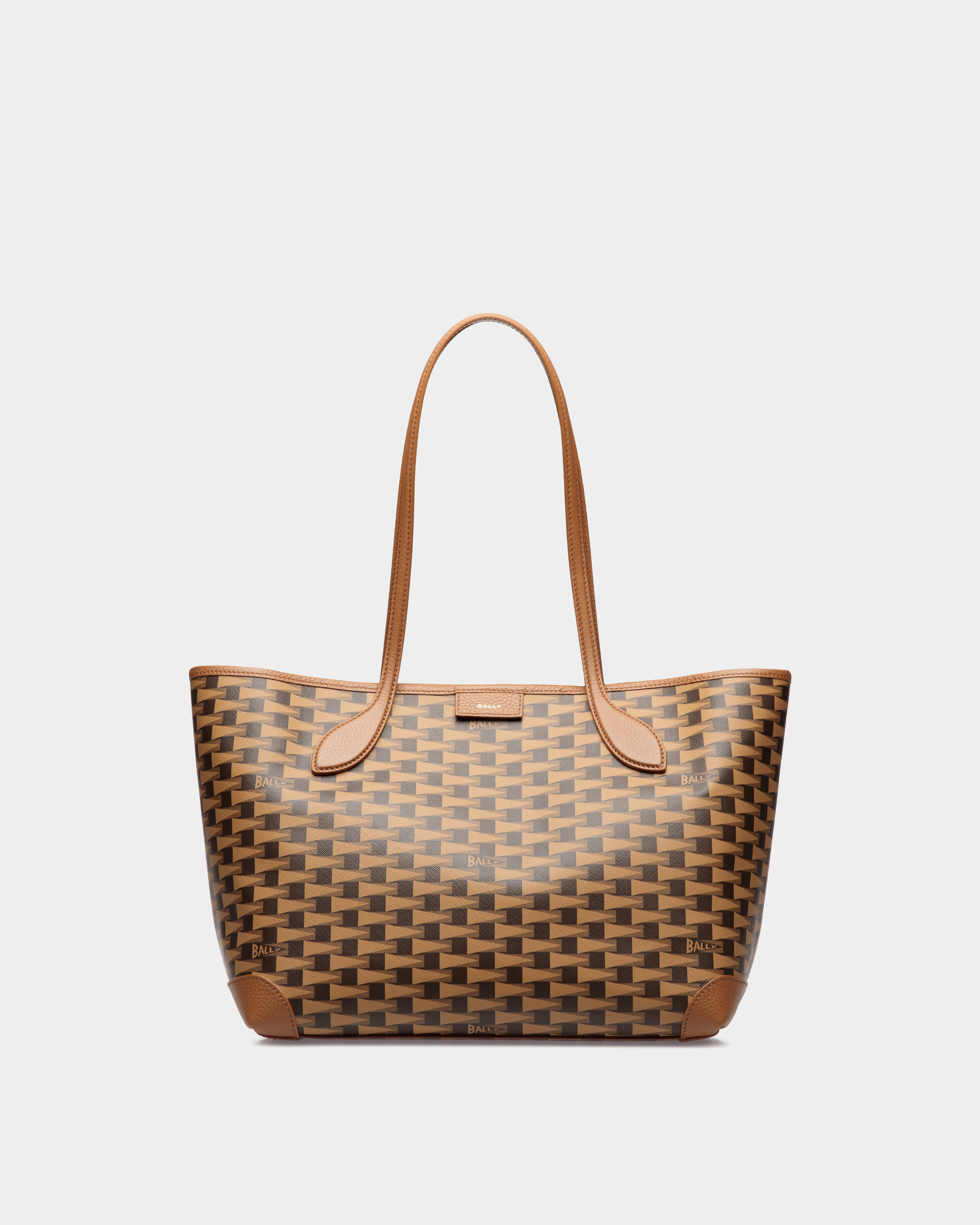Pennant Tote Bag In Brown Pennant Motif