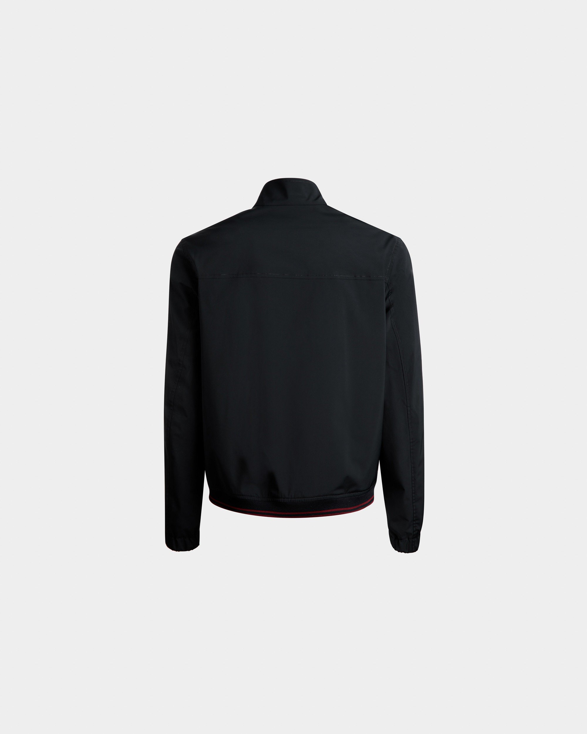 Blouson In Navy Blue Nylon