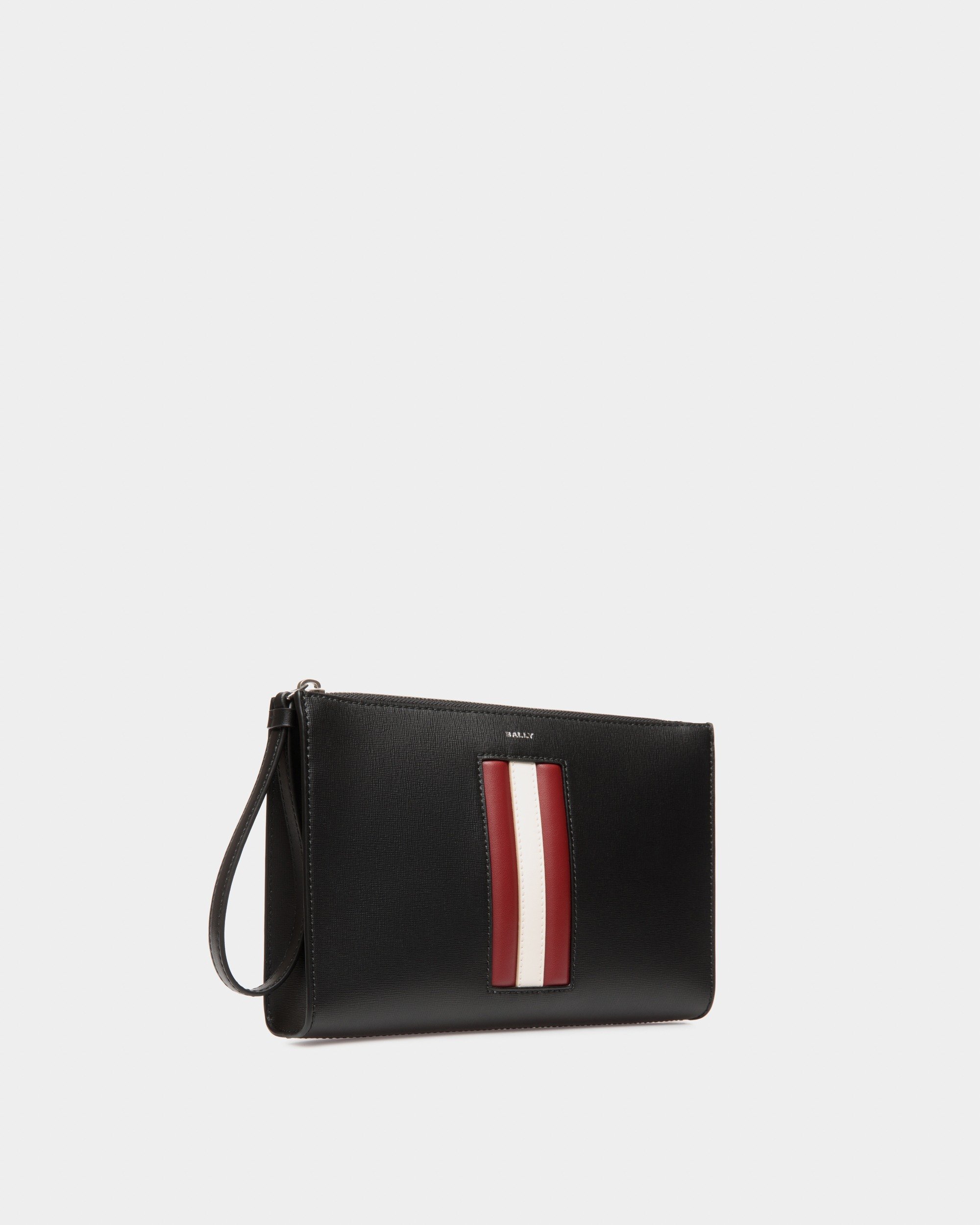 Mythos Pouch In Black Recycled Leather