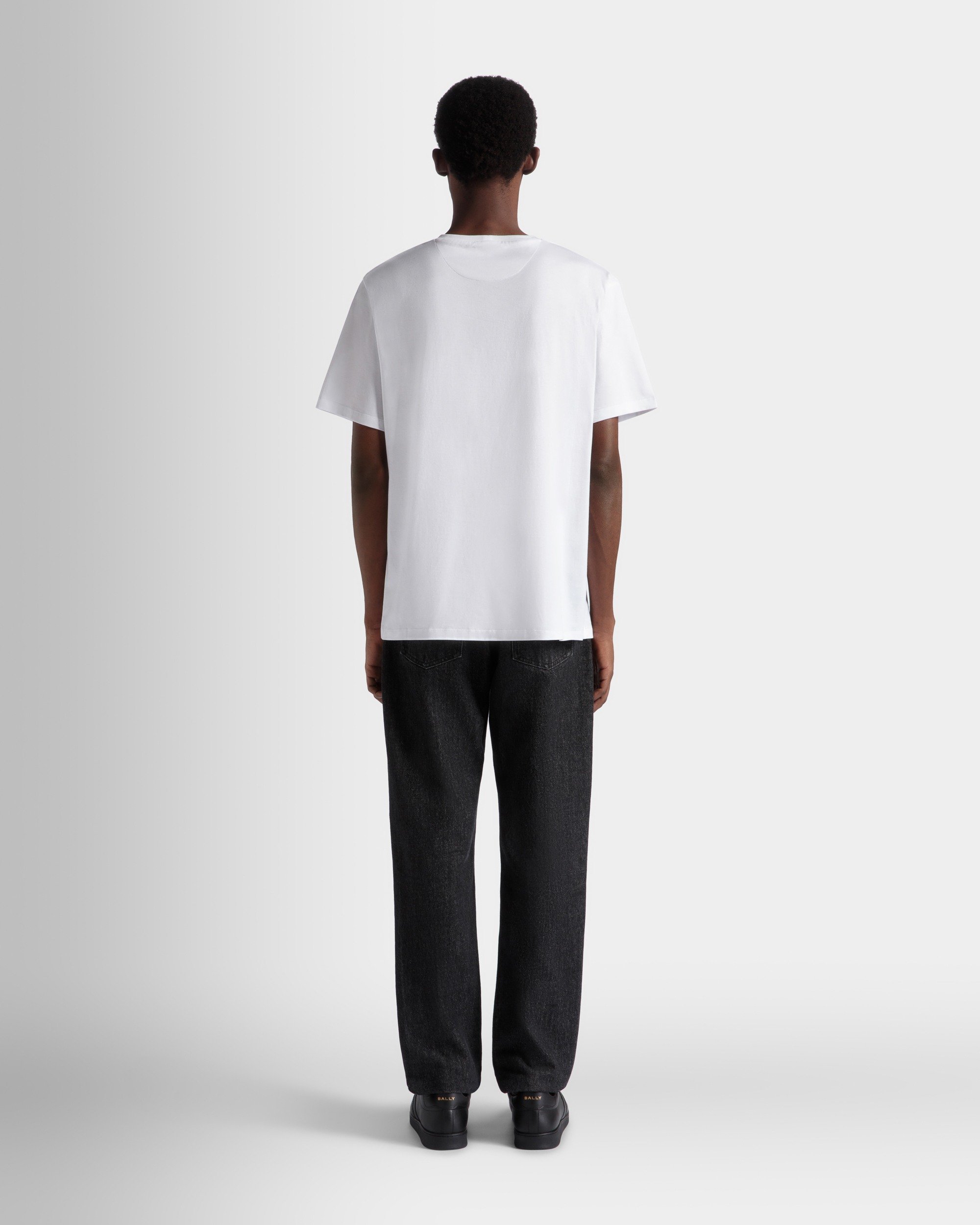 Summer Capsule T-Shirt In White Cotton