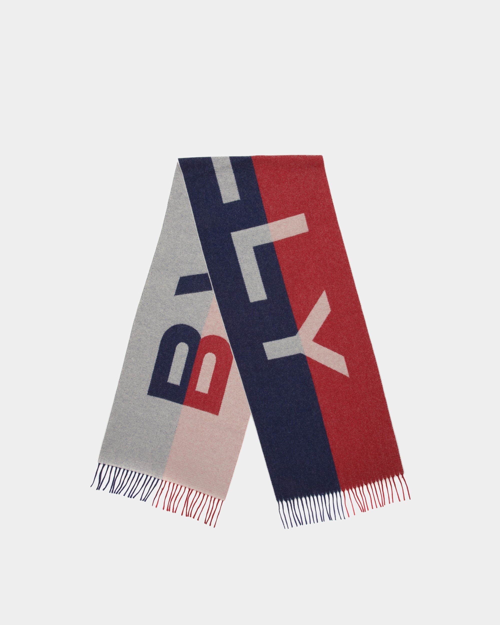 Bally | Navy Wool Scarf