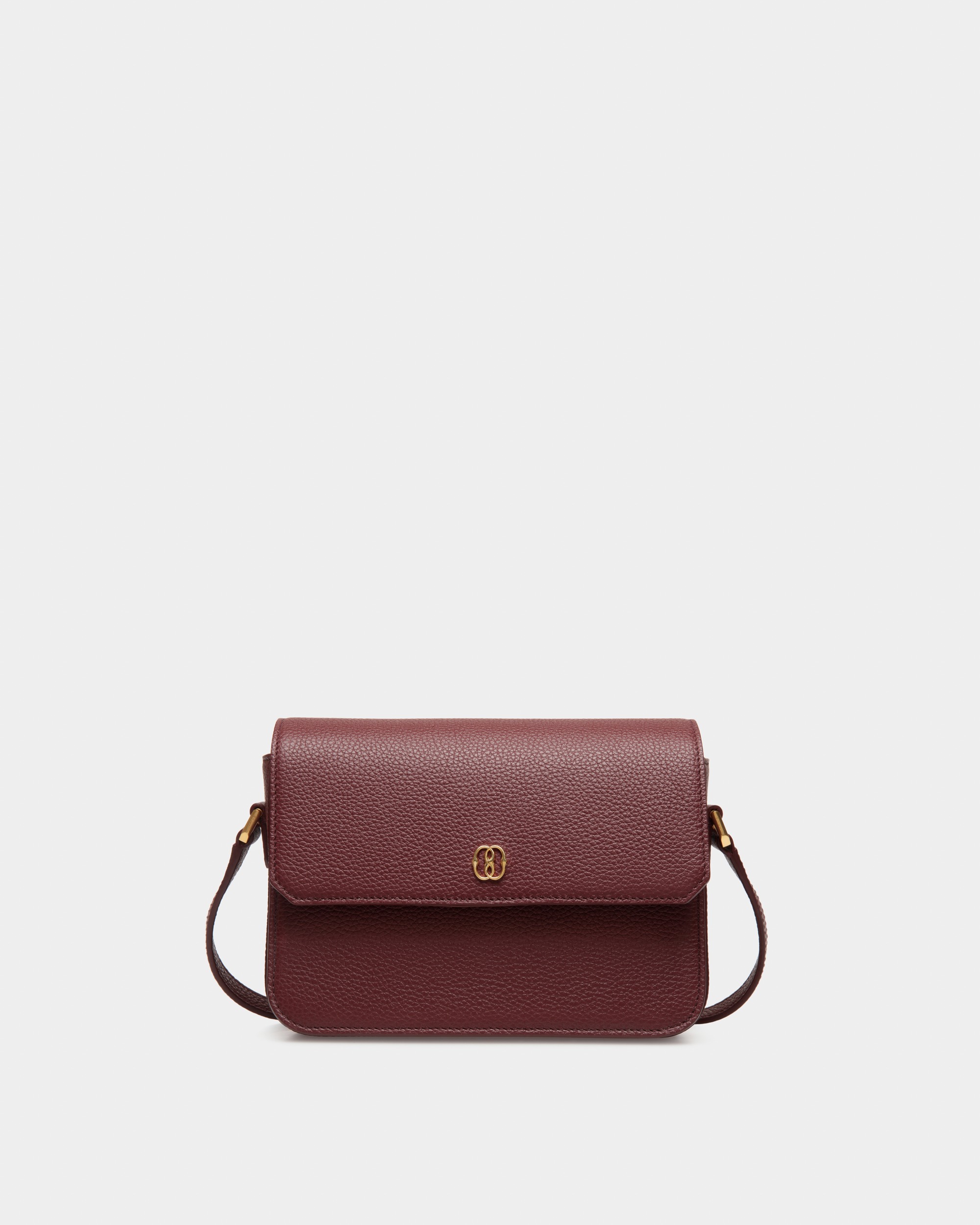 Bally | Emblem Small Crossbody Bag in Andorra Grained Leather