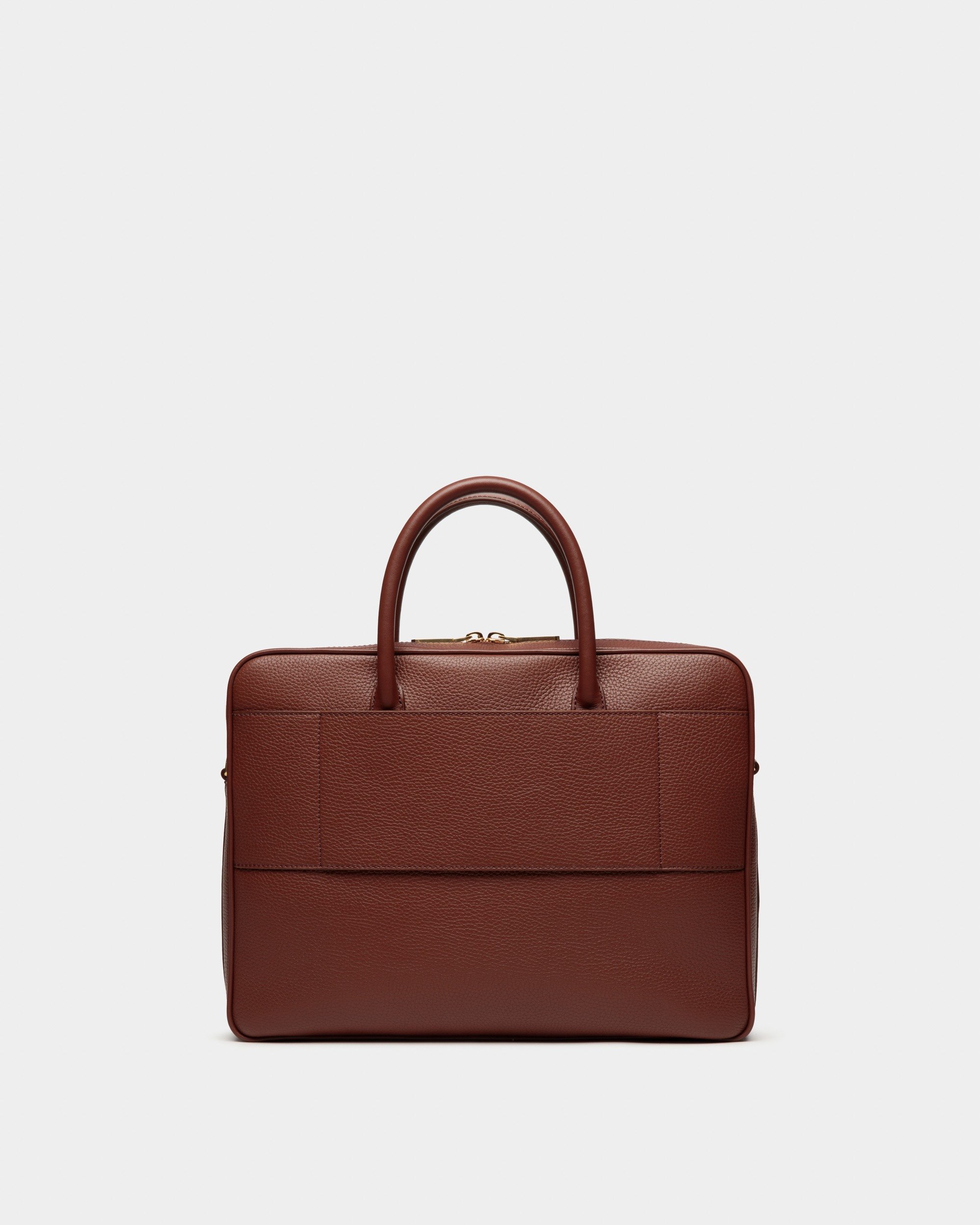 Oeden Briefcase in Brown Leather