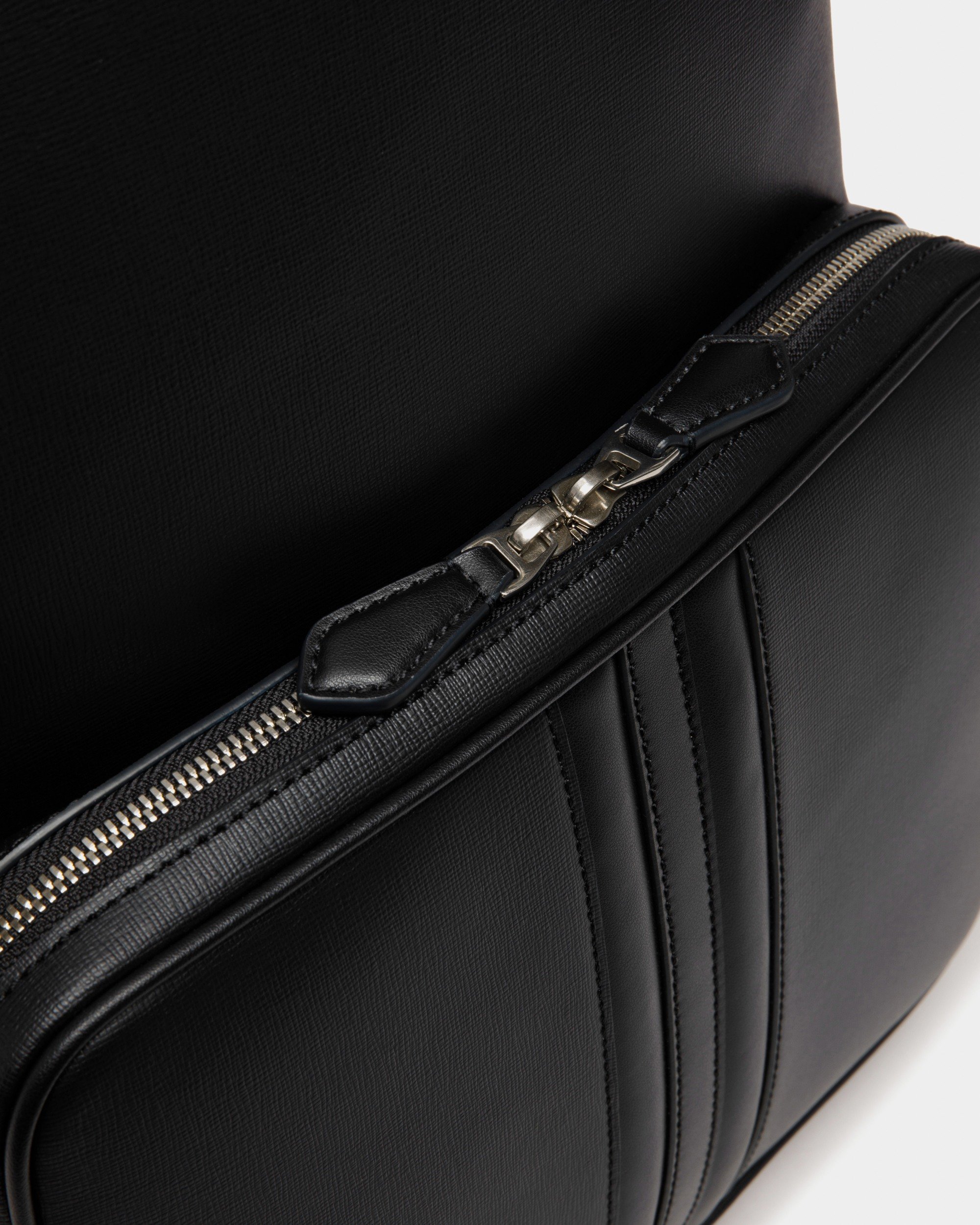 Mythos Backpack In Black Recycled Leather