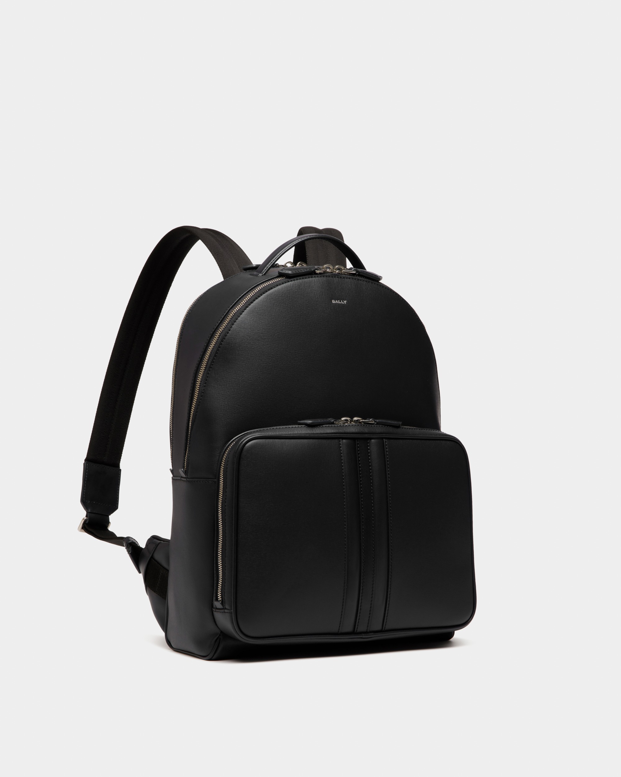 Mythos Backpack In Black Recycled Leather