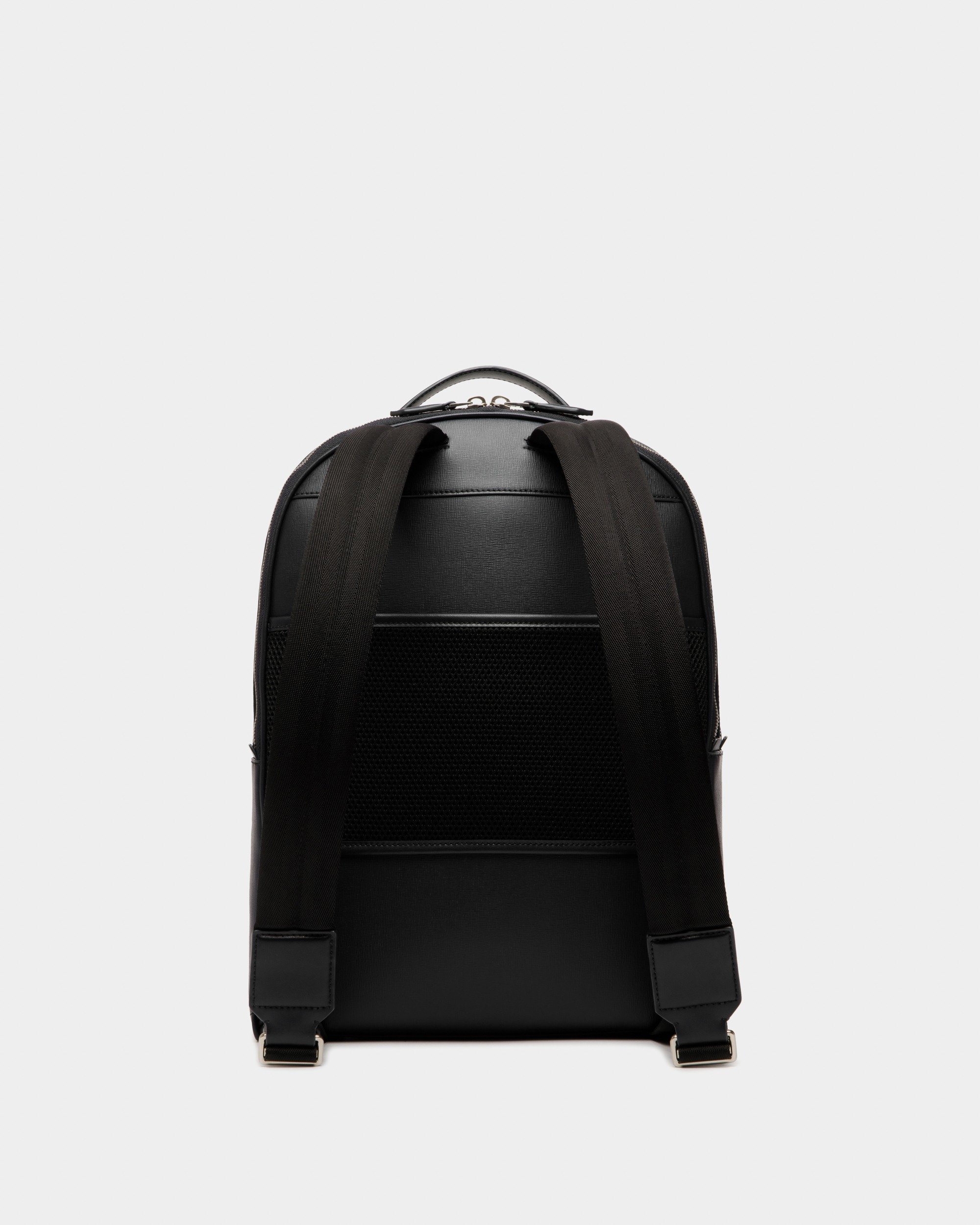 Mythos Backpack In Black Recycled Leather