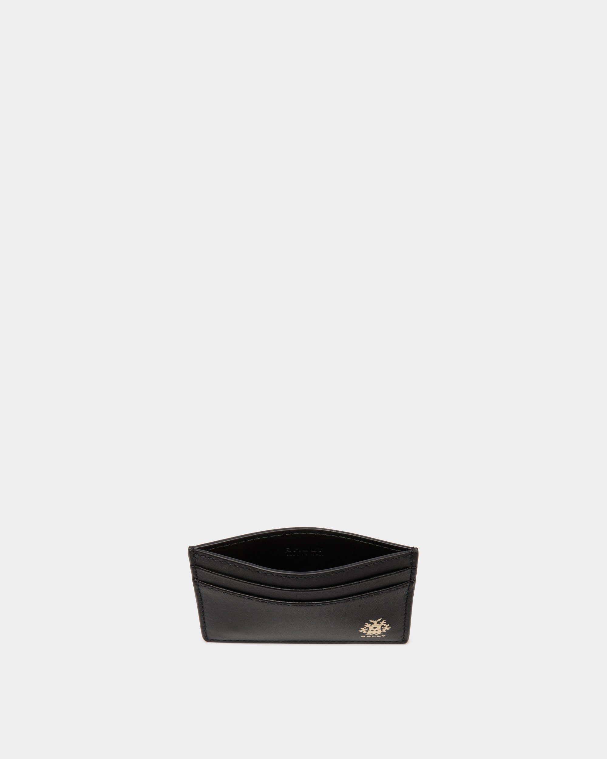 Beckett Card Holder in Black Leather