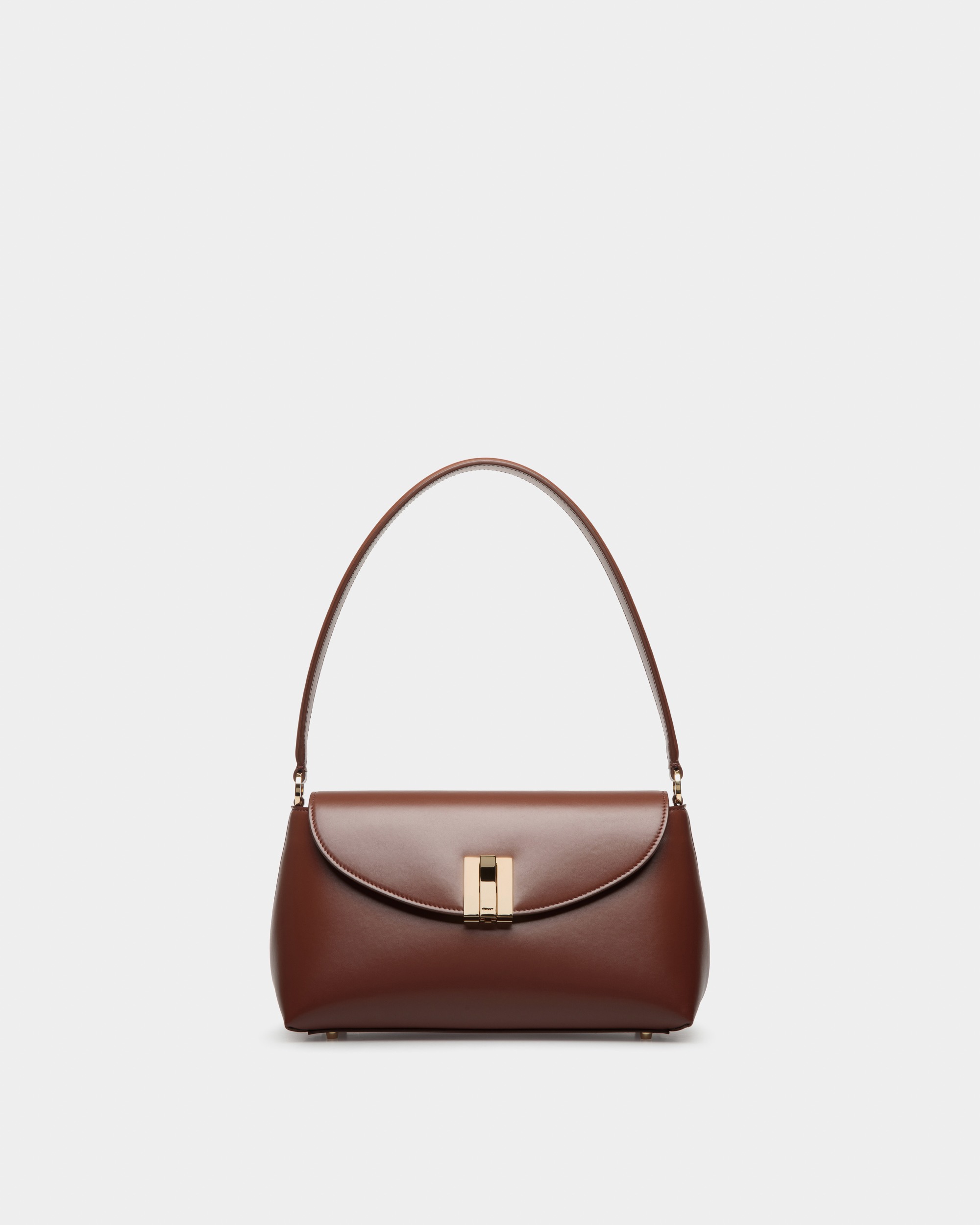 Bally | Ollam Small Top Handle Bag In Brown Leather