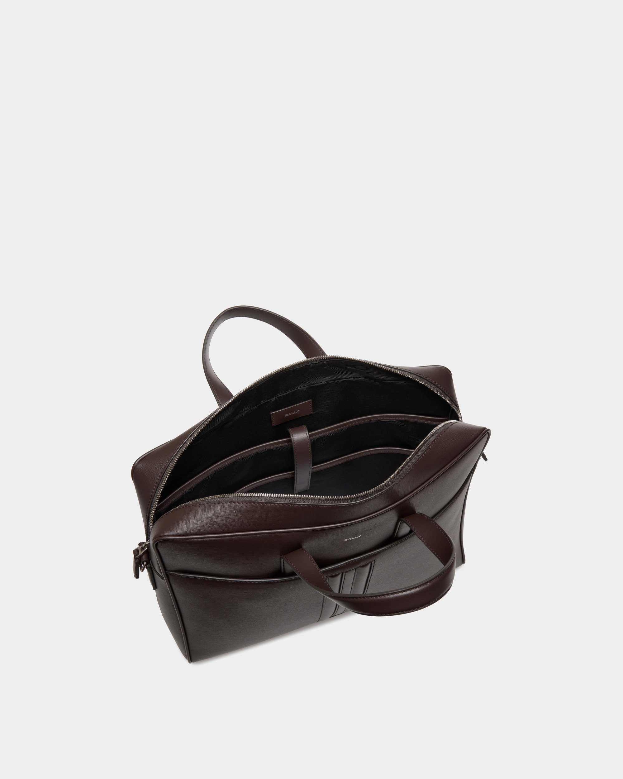 Mythos Briefcase in Ebano Recycled Leather
