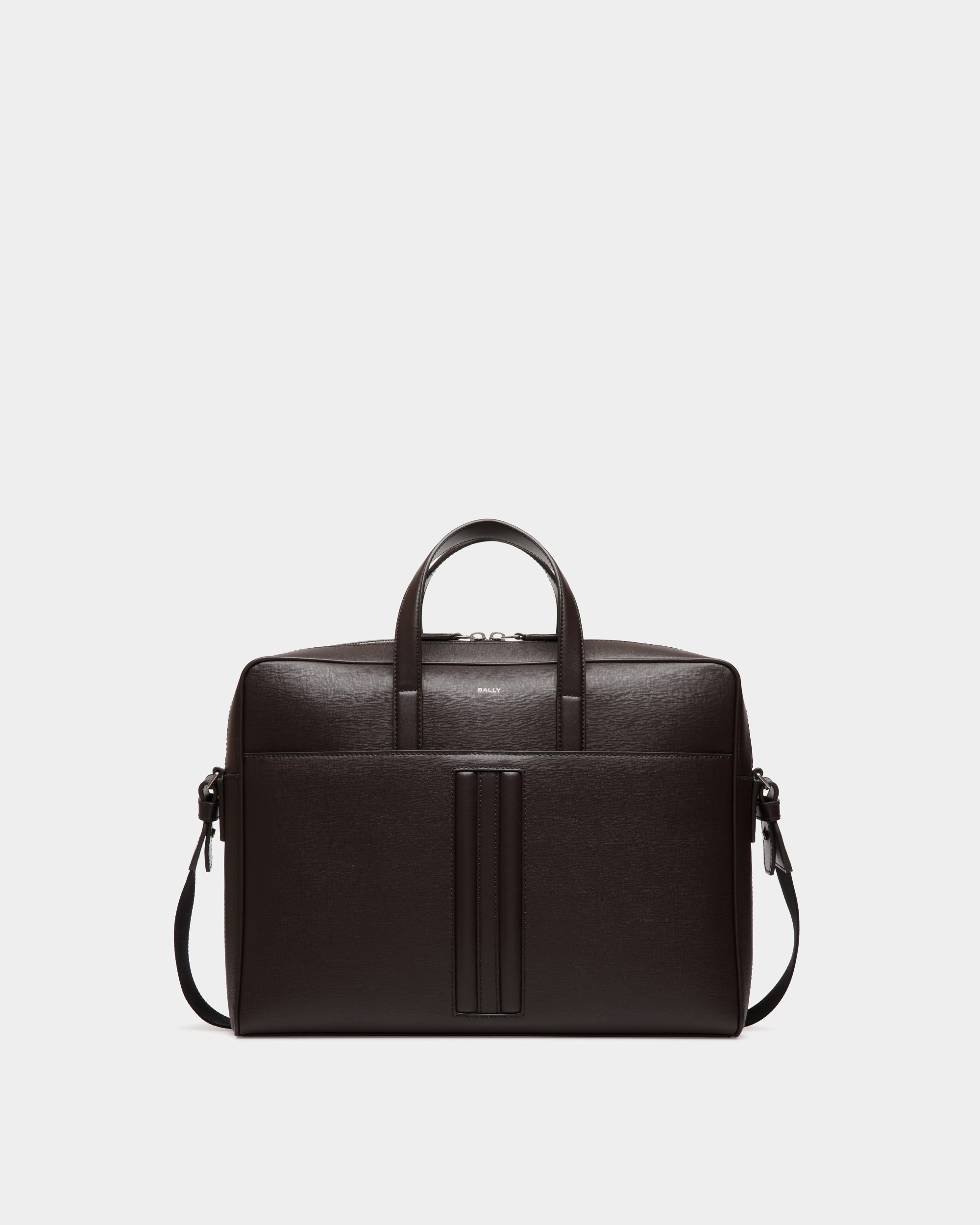Bally | Mythos Briefcase in Ebano Recycled Leather