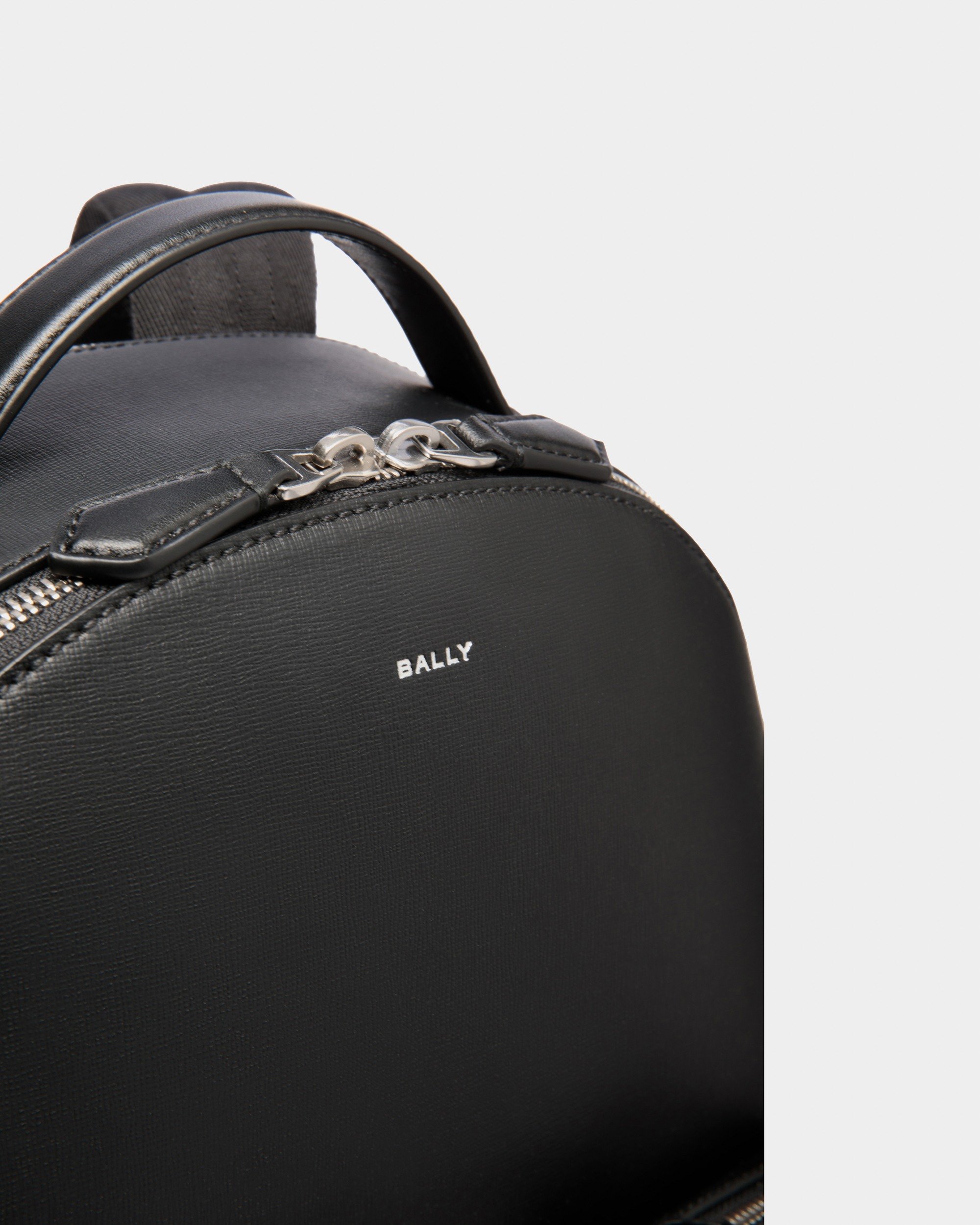 Mythos Backpack In Black Recycled Leather