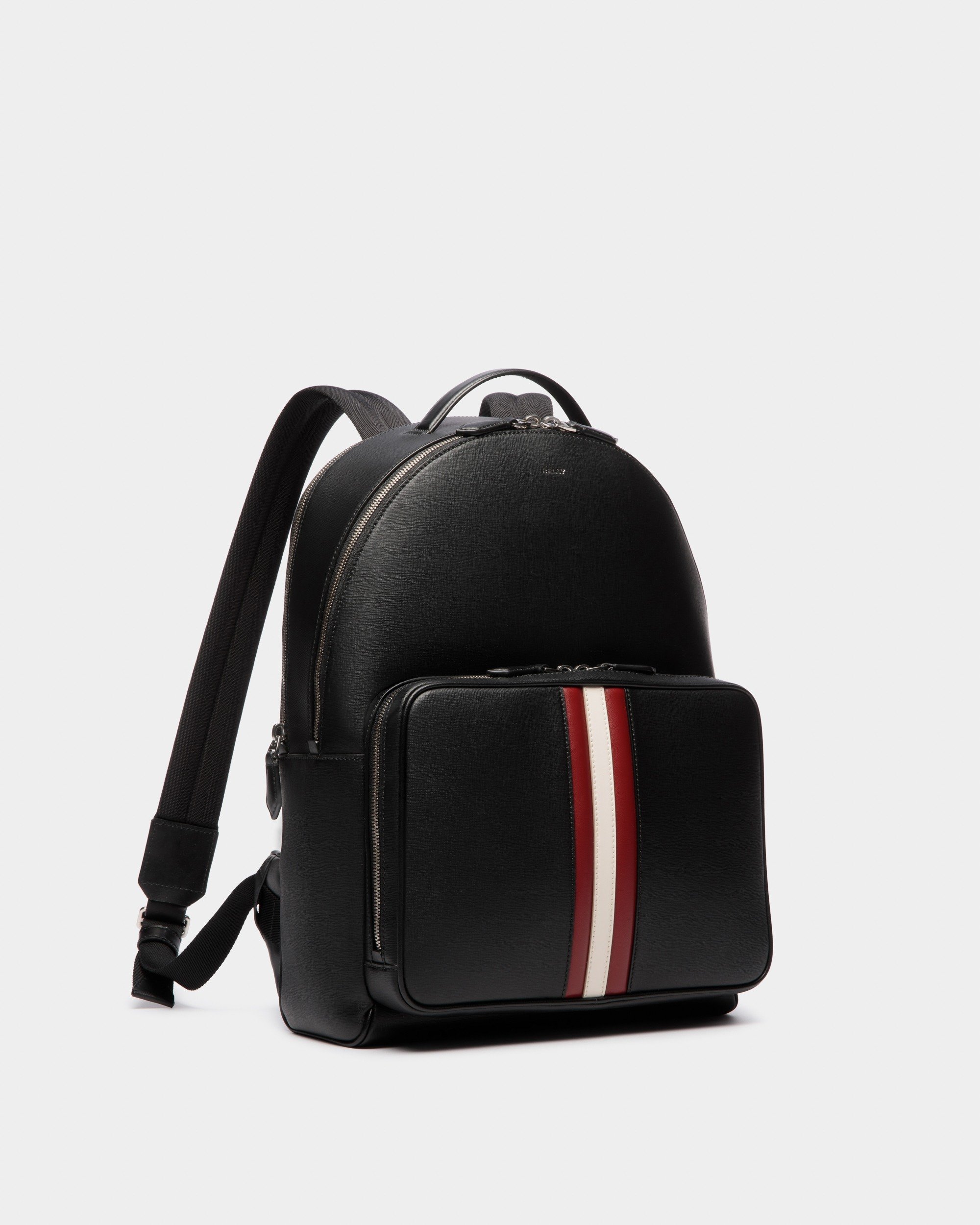 Mythos Backpack In Black Recycled Leather