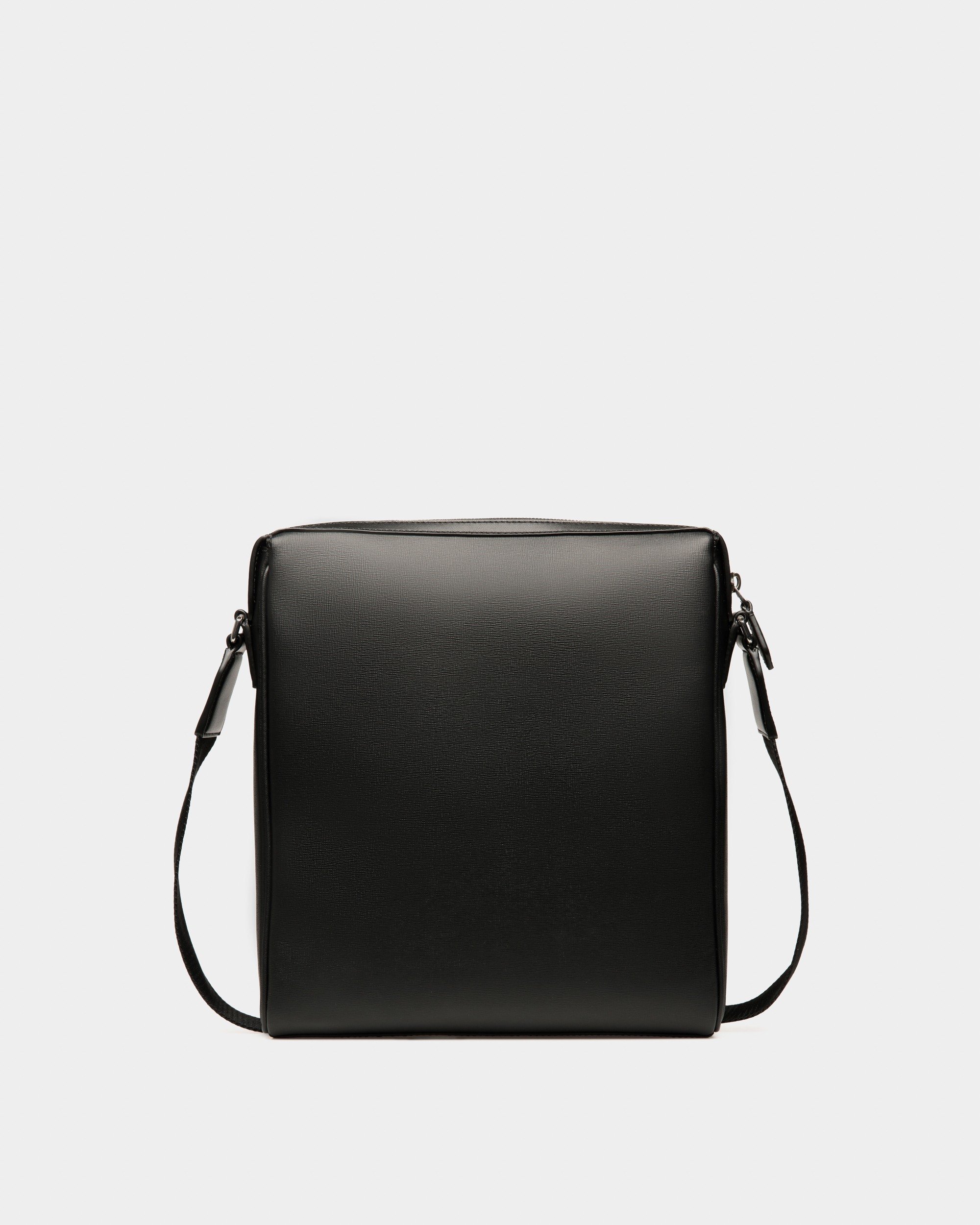 Mythos Crossbody Bag in Black Recycled Leather