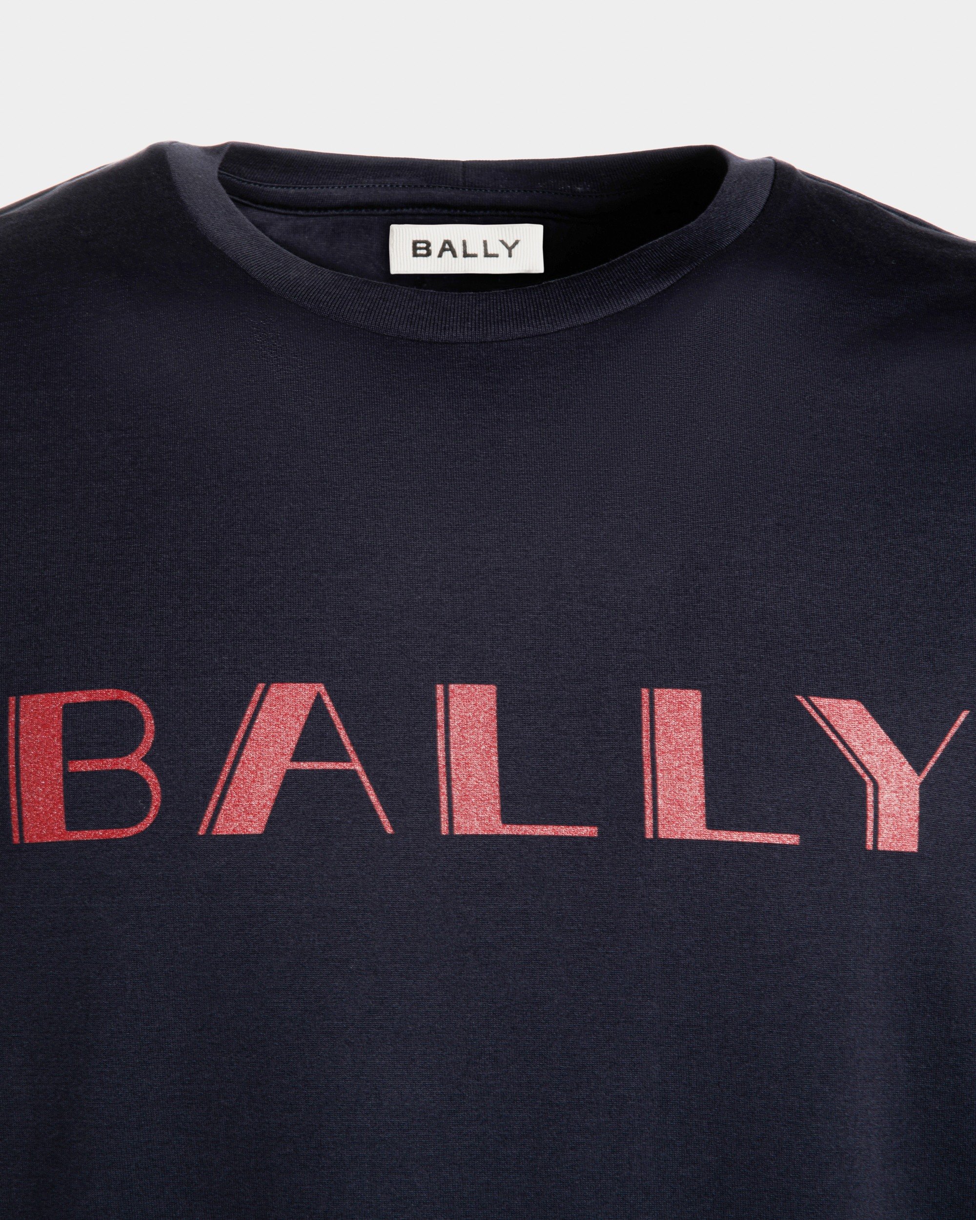 Summer Capsule T-Shirt In Navy Blue Cotton