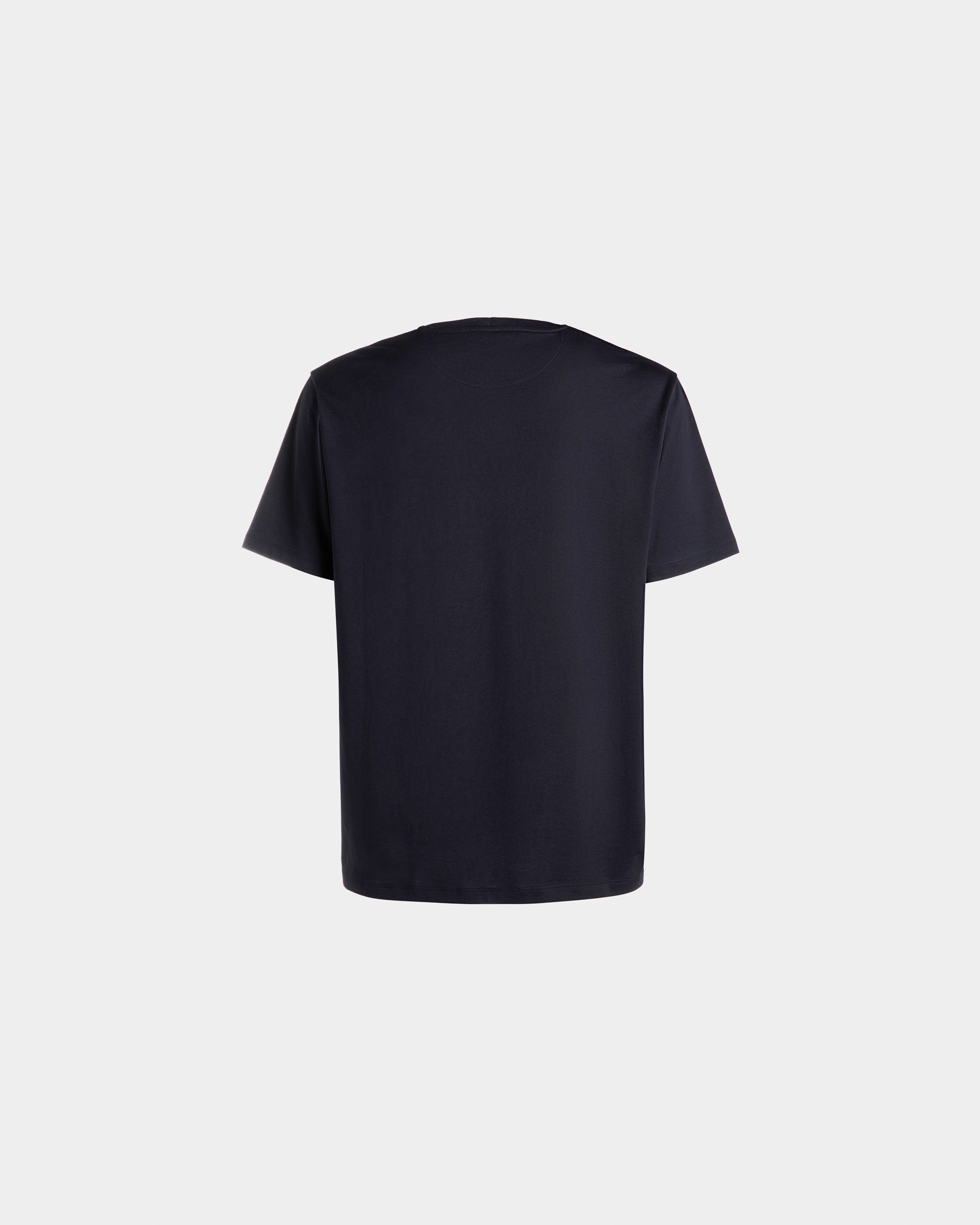 Summer Capsule T-Shirt In Navy Blue Cotton