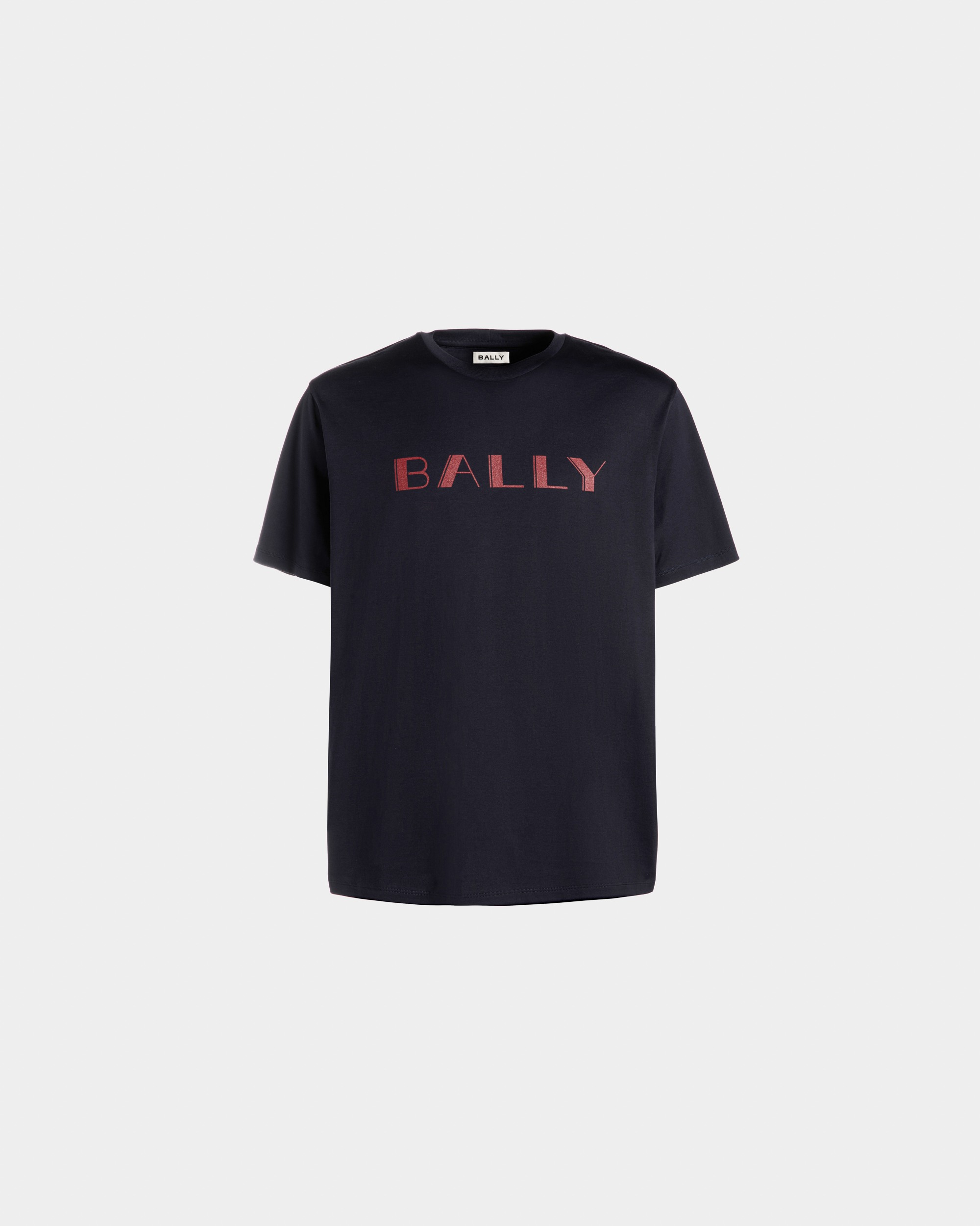 Bally | Summer Capsule T-Shirt In Navy Blue Cotton